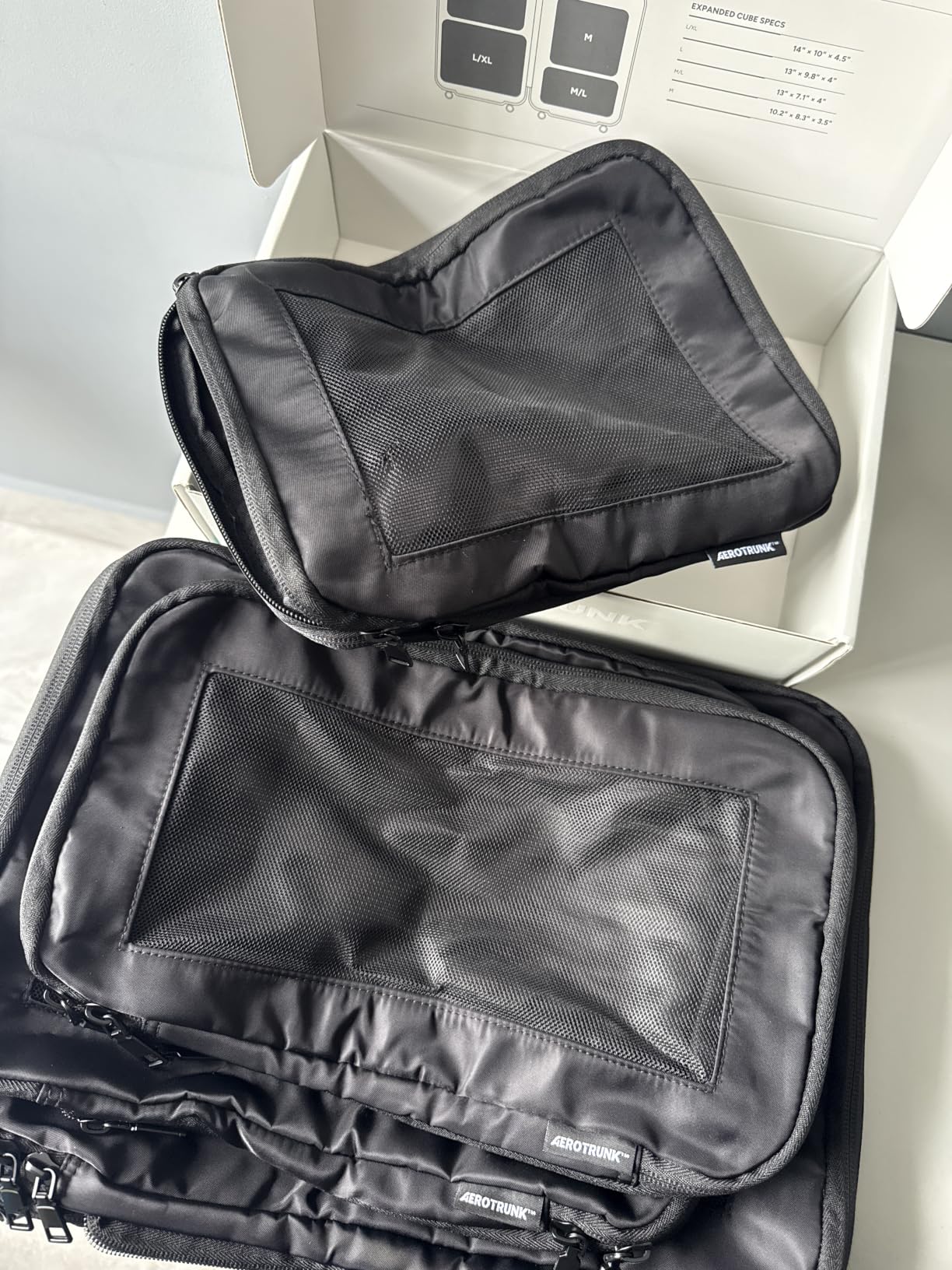 Aerotrunk Compression Packing Cubes for Travel, 6-Pack, Beige customer photo 1