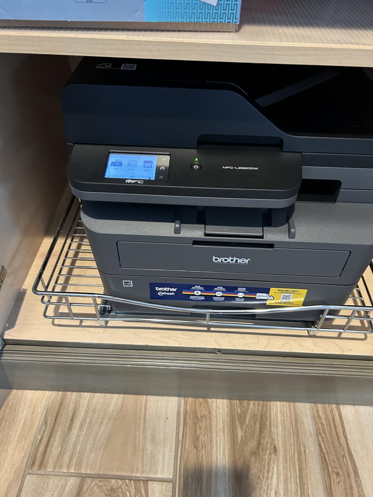 Brother MFC-L2820DW Wireless Compact Monochrome All-in-One Laser Printer with Copy, Scan and Fax, Duplex, Black & White | Includes Refresh Subscription Trial(1), Works with Alexa customer photo 2