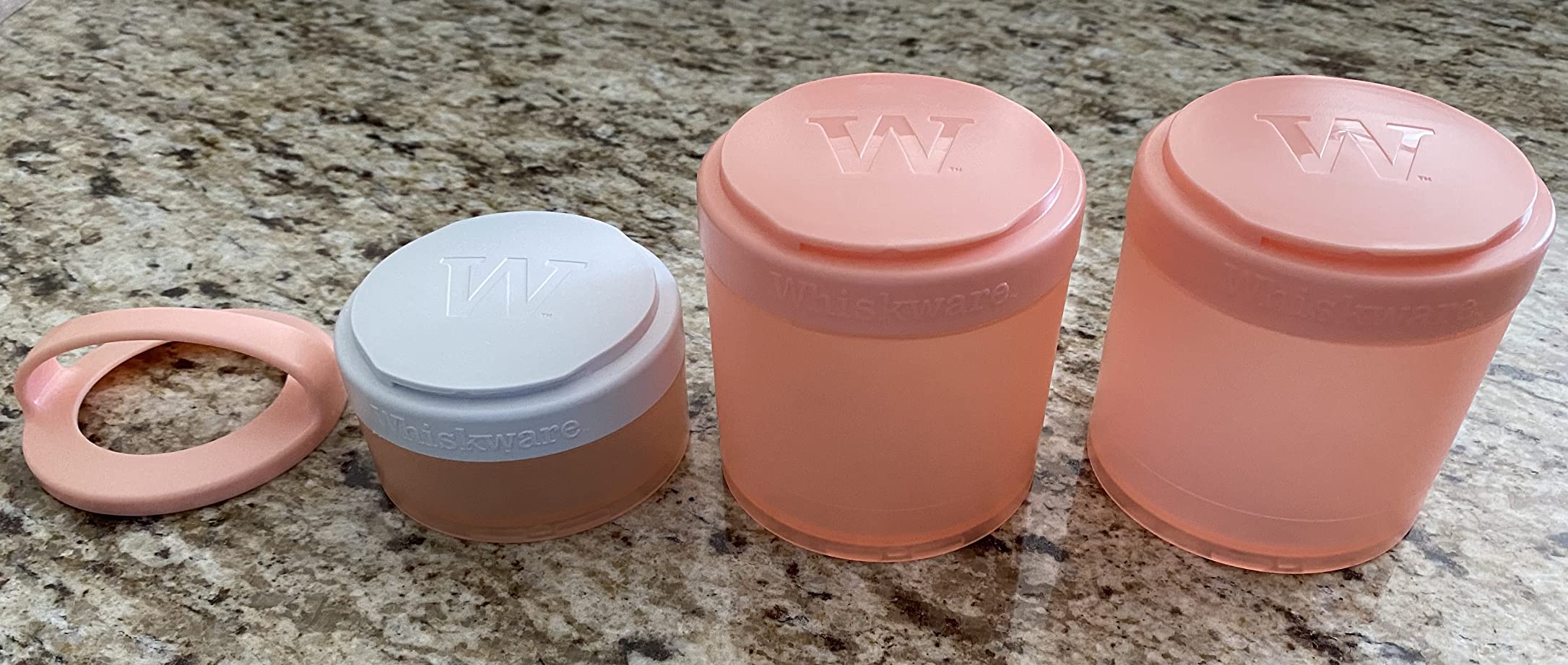 Whiskware Just 4 Fun Snack Containers, 3 Stackable Snack Cups, Space customer photo 1