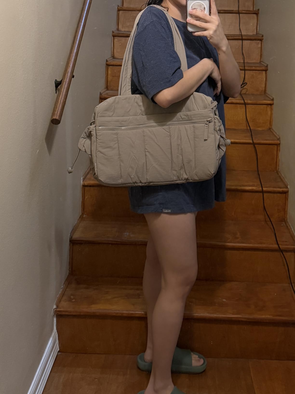 BAGSMART Duffle Bag for Travel, Gym Bag for Women, Weekender Carry on customer photo 2