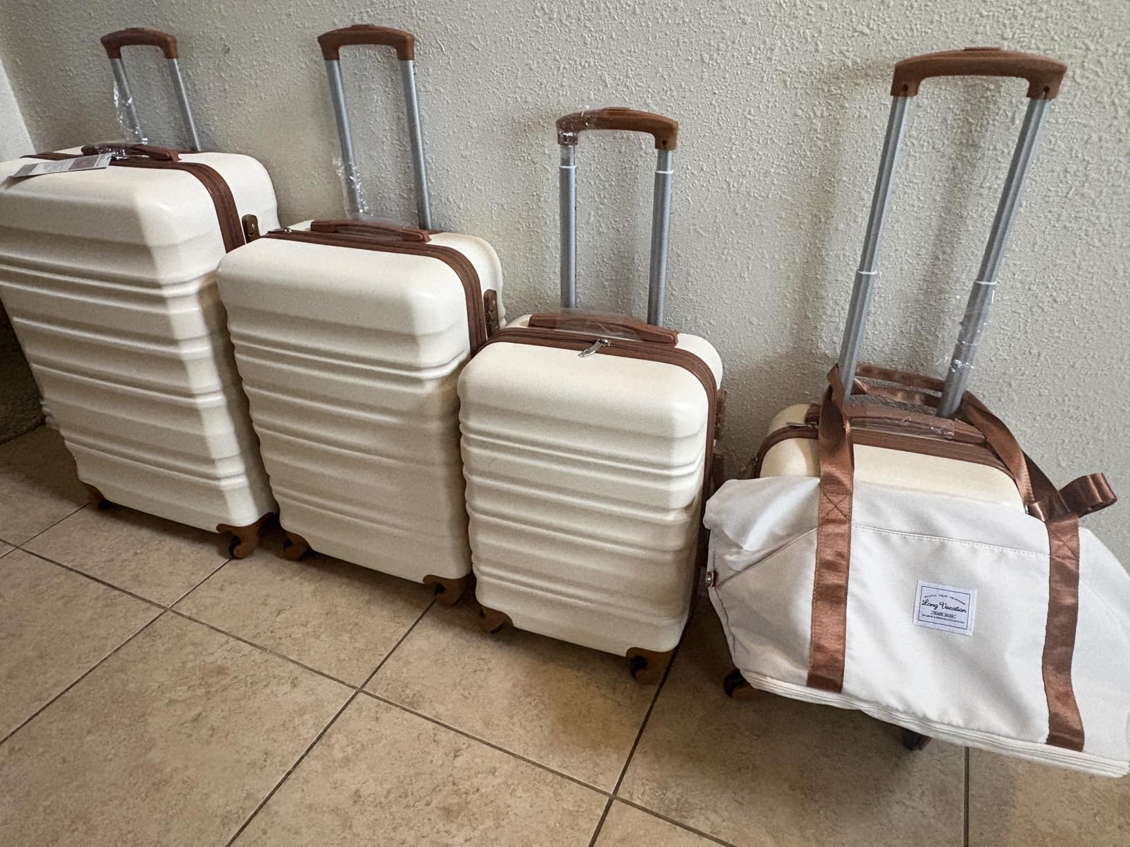 LONG VACATION Luggage Sets, 6 Piece, Hardshell Suitcase with Spinner Wheels customer photo 2