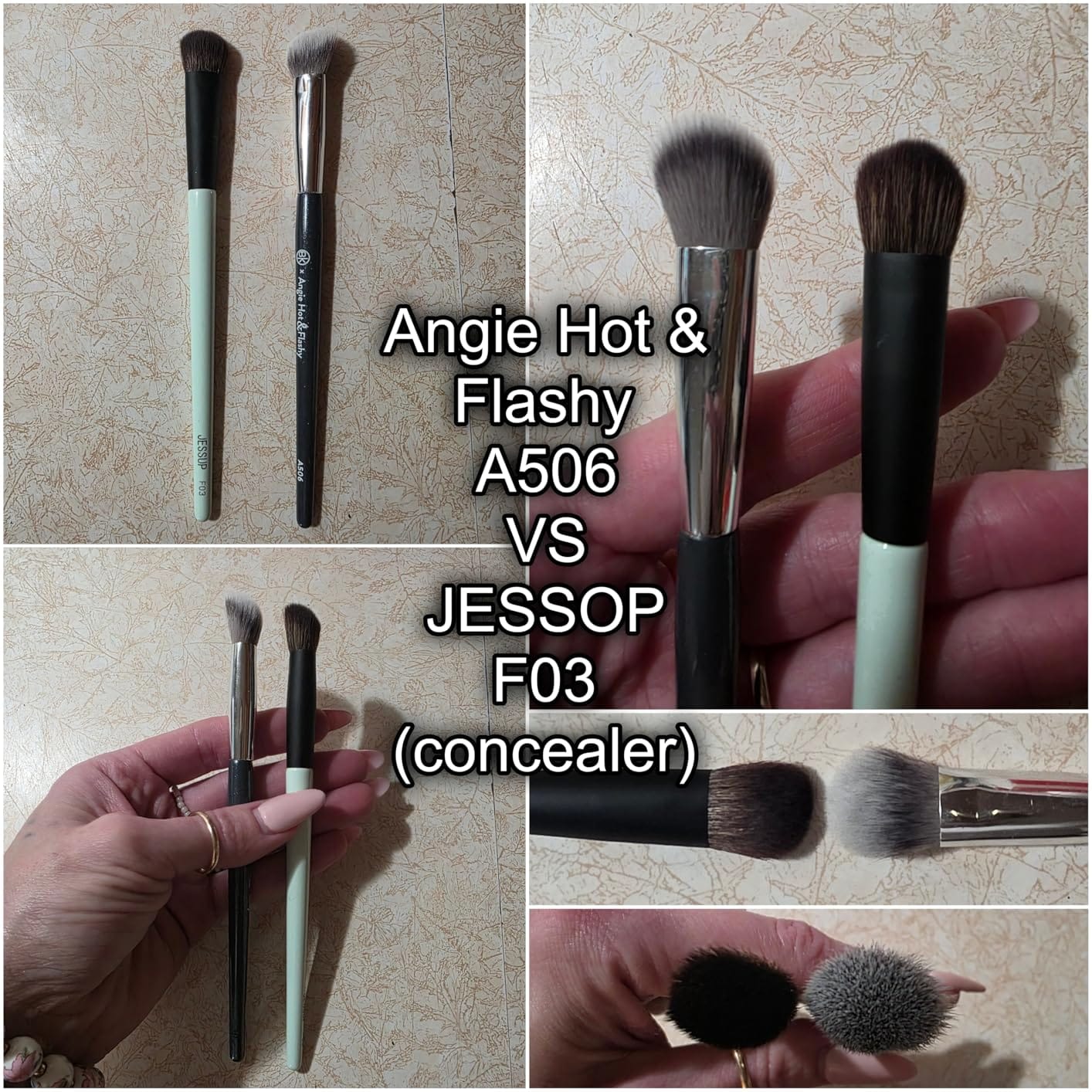 Jessup Makeup Brushes Set 10pcs Double Sided Face & Eye Makeup Brushes T500 customer photo 2