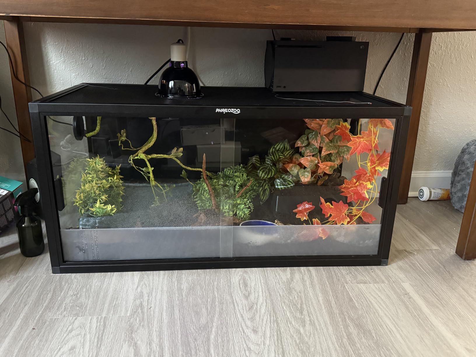 Phailozoo 120 Gallon Reptile Tank, Stackable 4x2x2 Reptile Enclosure customer photo 1