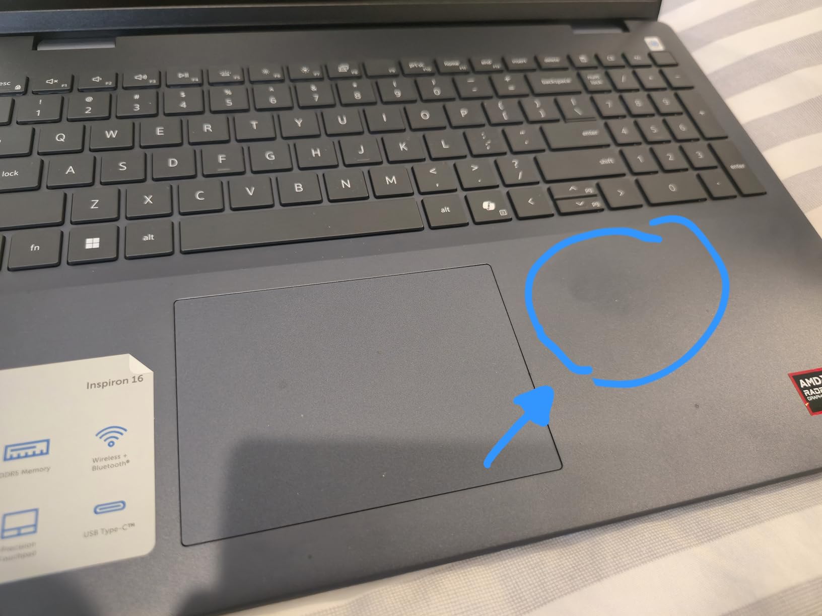 Dell Inspiron 16 5645 Laptop - 16.0 16:10 FHD+ (1920 x 1200) Display, AMD Ryzen 7-8840U, 16GB DDR5 RAM, 1TB SSD, AMD Radeon Graphics, Windows 11 Home, Onsite & Migrate Services - Midnight Blue customer photo 2