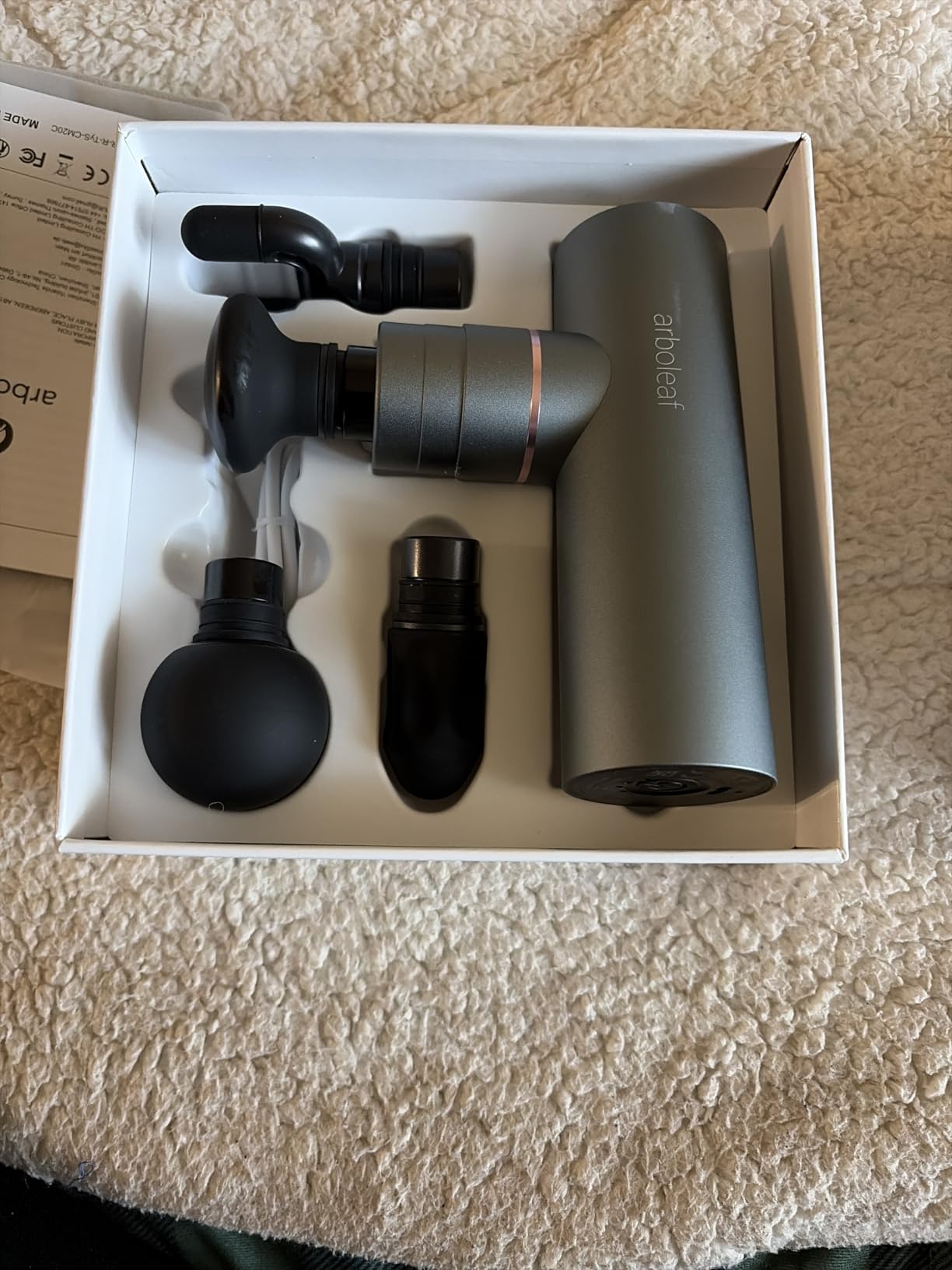 arboleaf Hot and Cold Massage Gun Deep Tissue, Percussion Muscle Massager customer photo 2