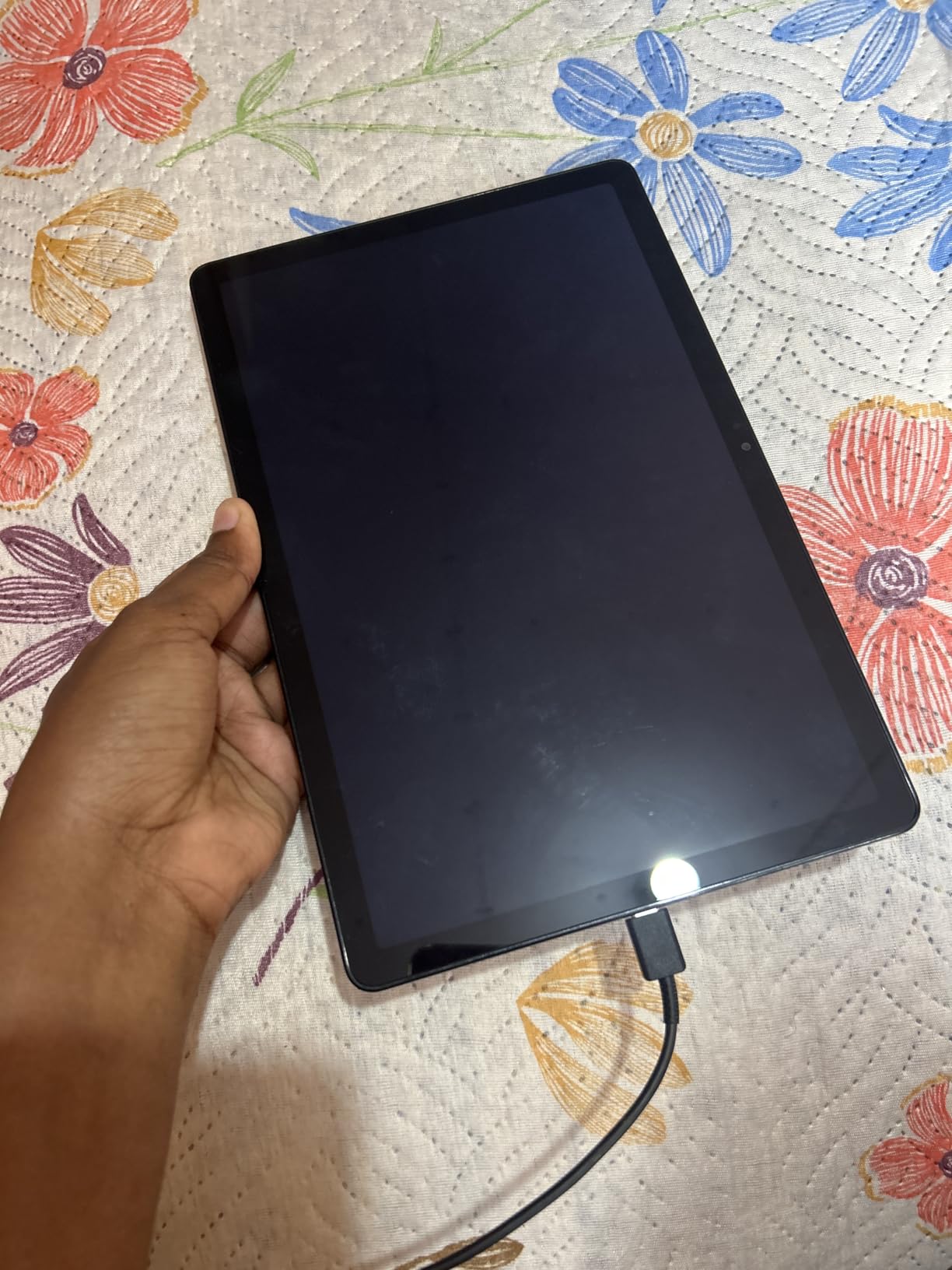 Samsung Galaxy Tab A9+ 11” 64GB Wi-Fi Android Tablet, Big Screen, Quad Speakers, Upgraded Chipset, Multi Window Display, Slim, Light, Durable Design, US Version, 2023, Navy (Renewed) customer photo 1