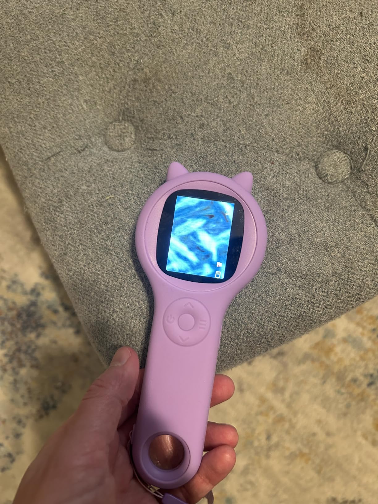 Ashfly Kids Microscope, 500X Digital Magnifying Glass, STEM Toy, Purple customer photo 1