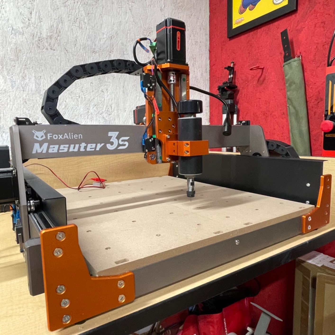 FoxAlien Masuter 3S CNC Router Machine with NEMA 23 Closed-Loop Stepper Motor, 400W Spindle 3 Axis Engraving Milling Machine for Wood Acrylic Aluminum Carving Cutting customer photo 1