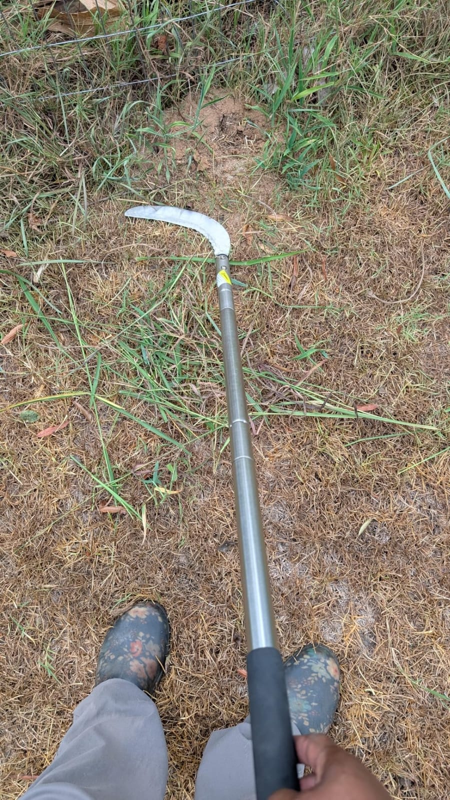 YEELOR Weeding Sickle, 51-Inch Adjustable Long Handle customer photo 2