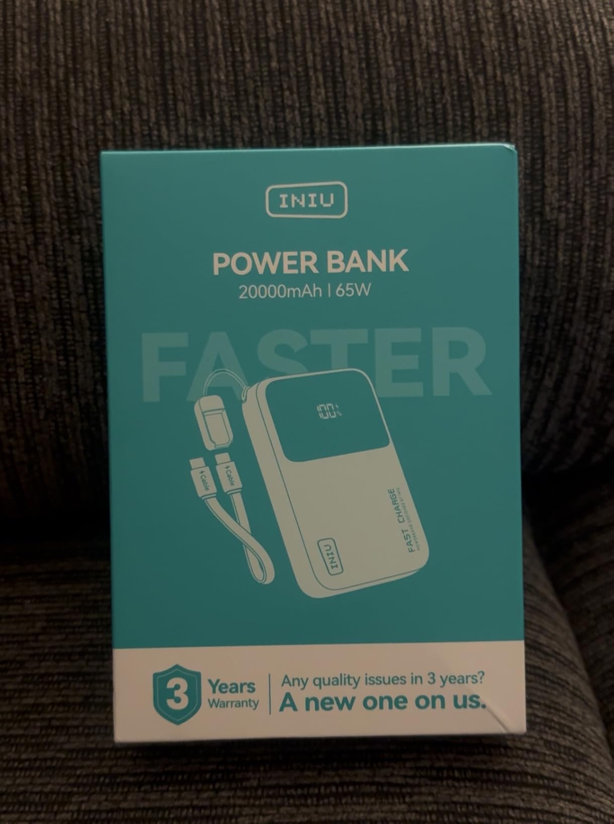 INIU Laptop Power Bank, Smallest 20000mAh 65W Fast Charging Battery Pack customer photo 1