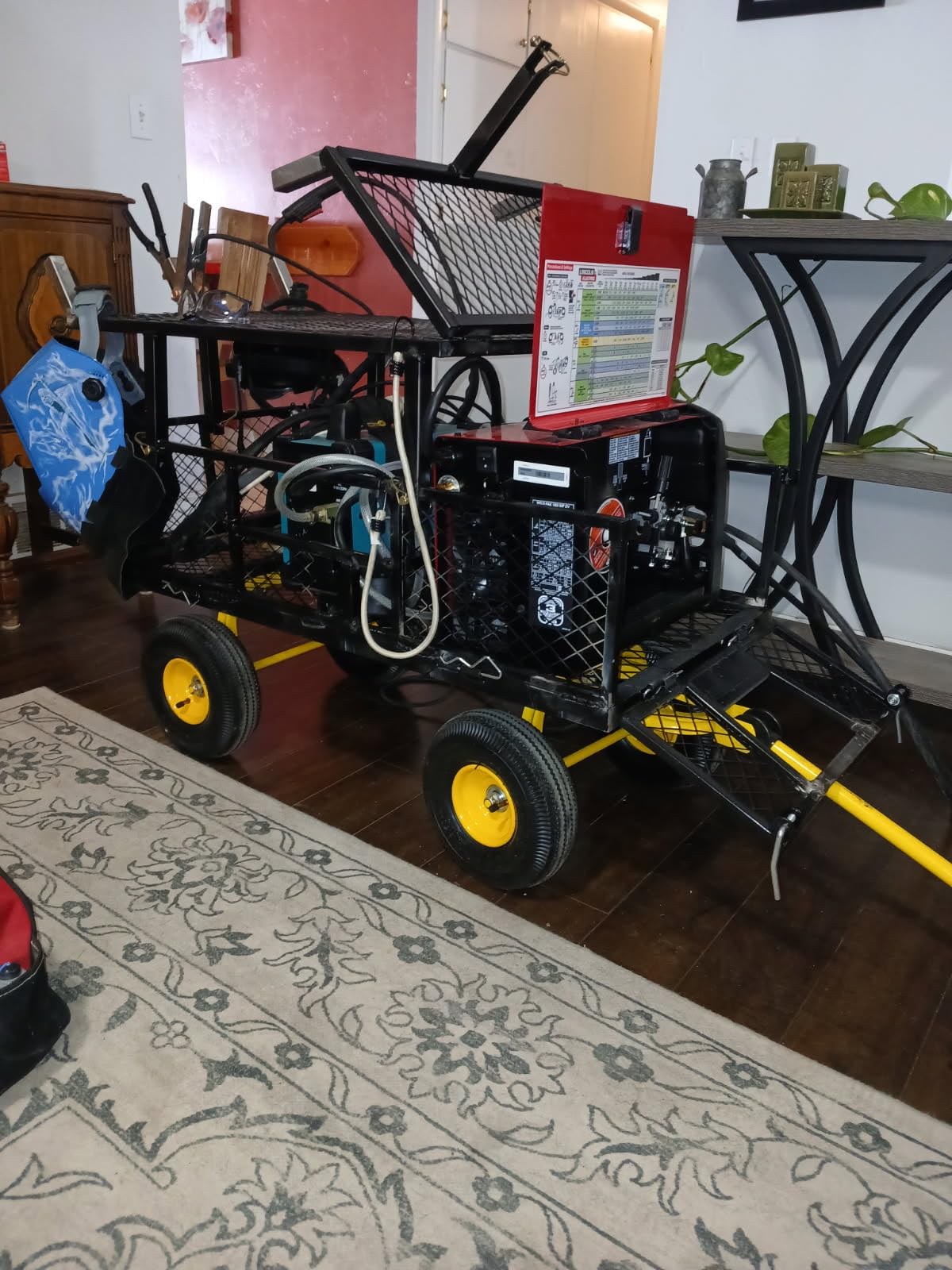 VIVOHOME Steel Garden Cart Heavy Duty 900 LBS 4.5 Cu Ft Utility Wagon customer photo 1