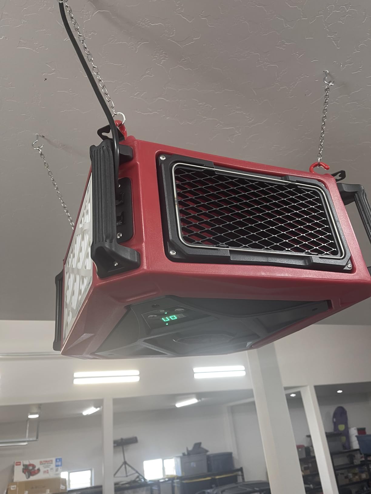 Abestorm 1080 CFM Intake Air Filtration System, 270 Degree Workshop Dust Collector with Remote Control, Ceiling Mounted for Woodworking Shops and Garage, 2-speed Adjustment, DecDust 1080 customer photo 2