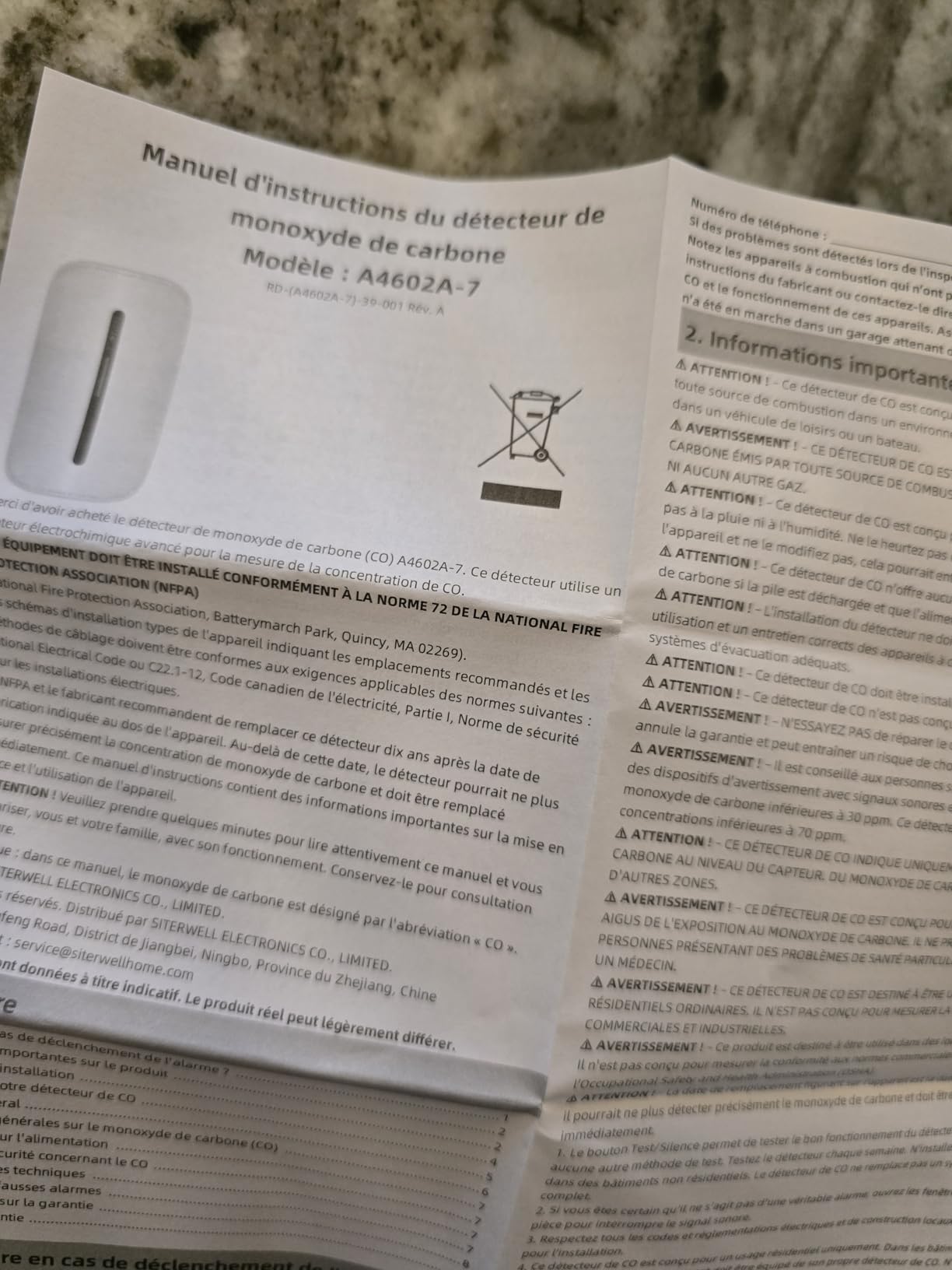 Siterlink Carbon Monoxide Detectors Plug in,10 Year Replaceable Battery customer photo 1