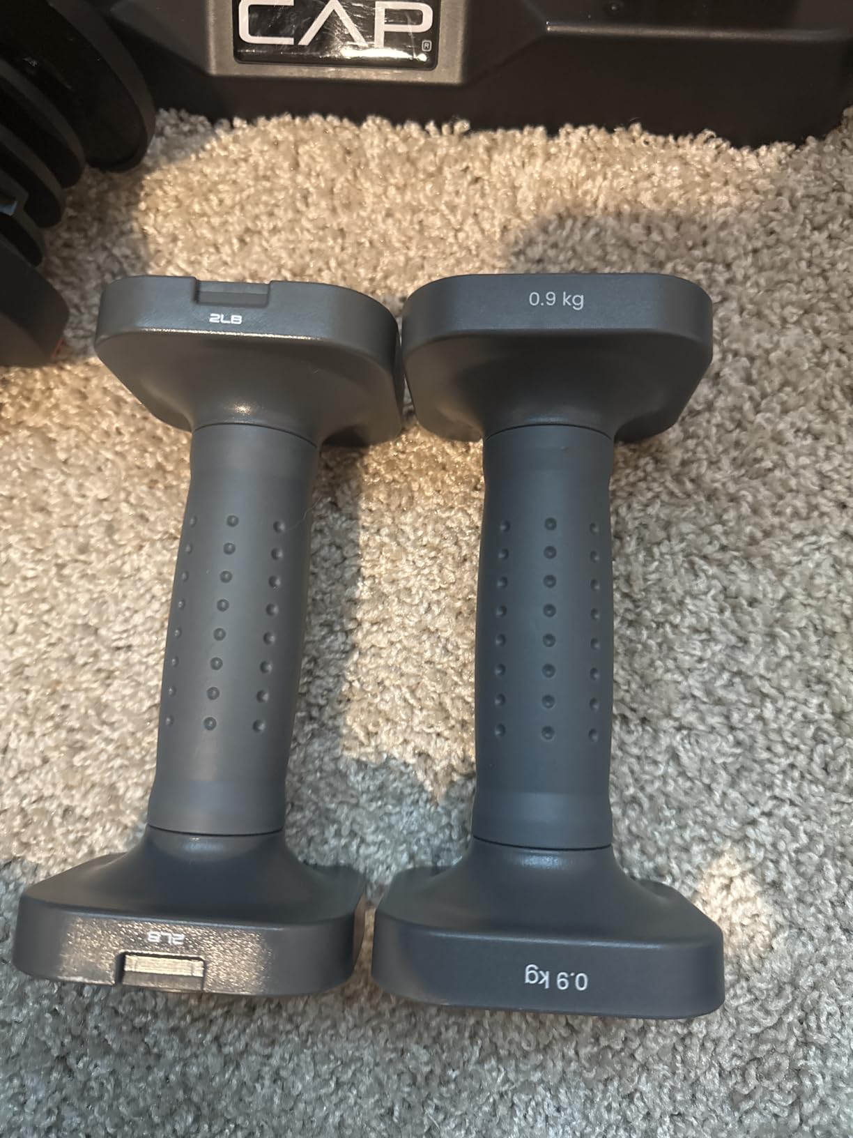 FEIERDUN DB3 5-in-1 Adjustable Dumbbell Set, 6LB/10LB Pair Adjustable Weights for Women at Home, Dual Locking Stable Hand Weights with TPU Soft Handle, Home Gym, Rehab, Pilates, Yoga, Strength Training customer photo 2