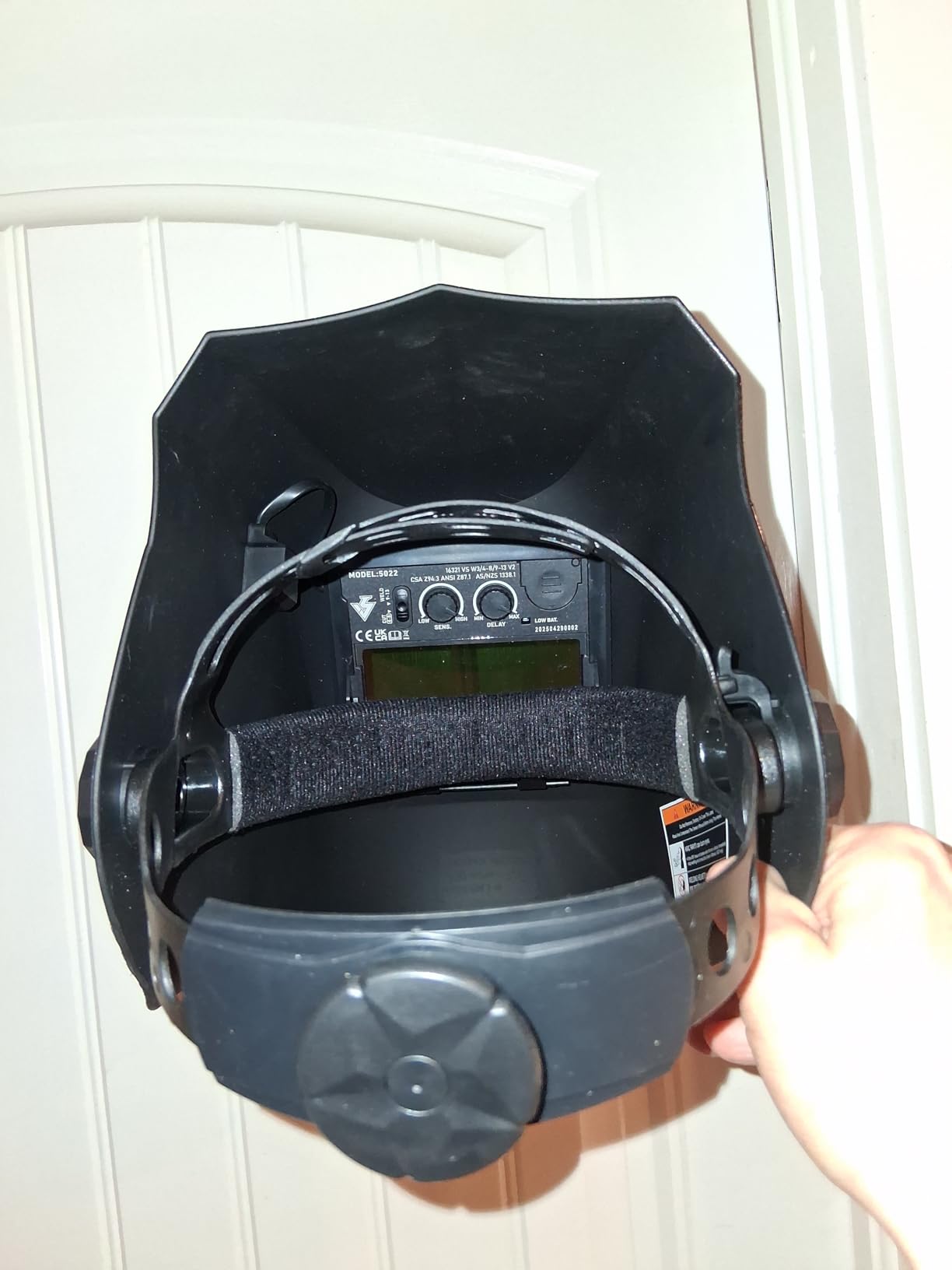 VILSIN Welding Helmet Auto Darkening Solar Powered Welding Hood with 2 Arc Sensor,Wide Shade 3/4-8/9-13 for TIG MIG ARC Weld Grinding Welder Helmet,Black customer photo 2