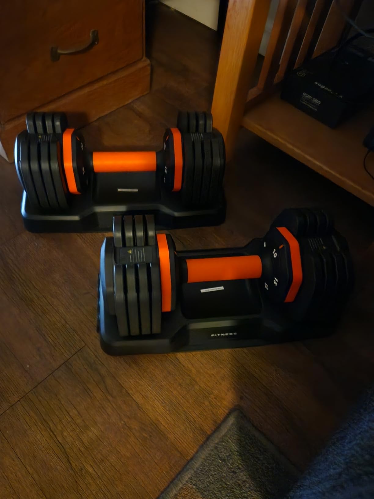 2026 FDB2 Updated Adjustable Dumbbell Set of 2, 5-in-1/10-in-1 Weights Dumbbell Set with Storage Box, 25lbs/55lbs Adjustable Weights with Anti-slip Silicone Grip, Weight Set For Home Gym Suit both Men and Women customer photo 2
