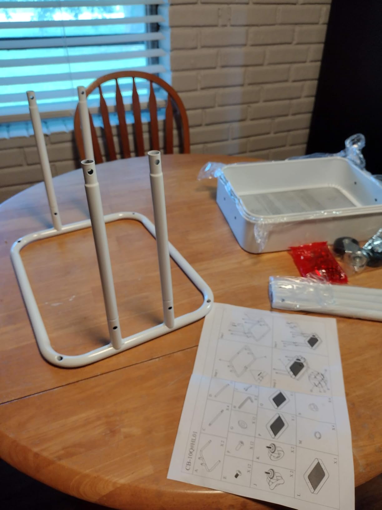 Simple Houseware 3-Tier Utility Cart, Low 24