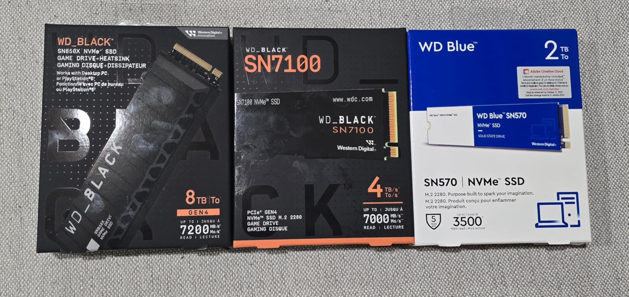 WD_Black SN7100 2TB NVMe SSD - Gen4 PCIe, M.2 2280, Up to 7,250 MB/s Read Speed, Up to 6,900 MB/s Write Speed, Next Gen TLC 3D NAND, for Laptops, Handheld Gaming Devices - WDS200T4X0E customer photo 2