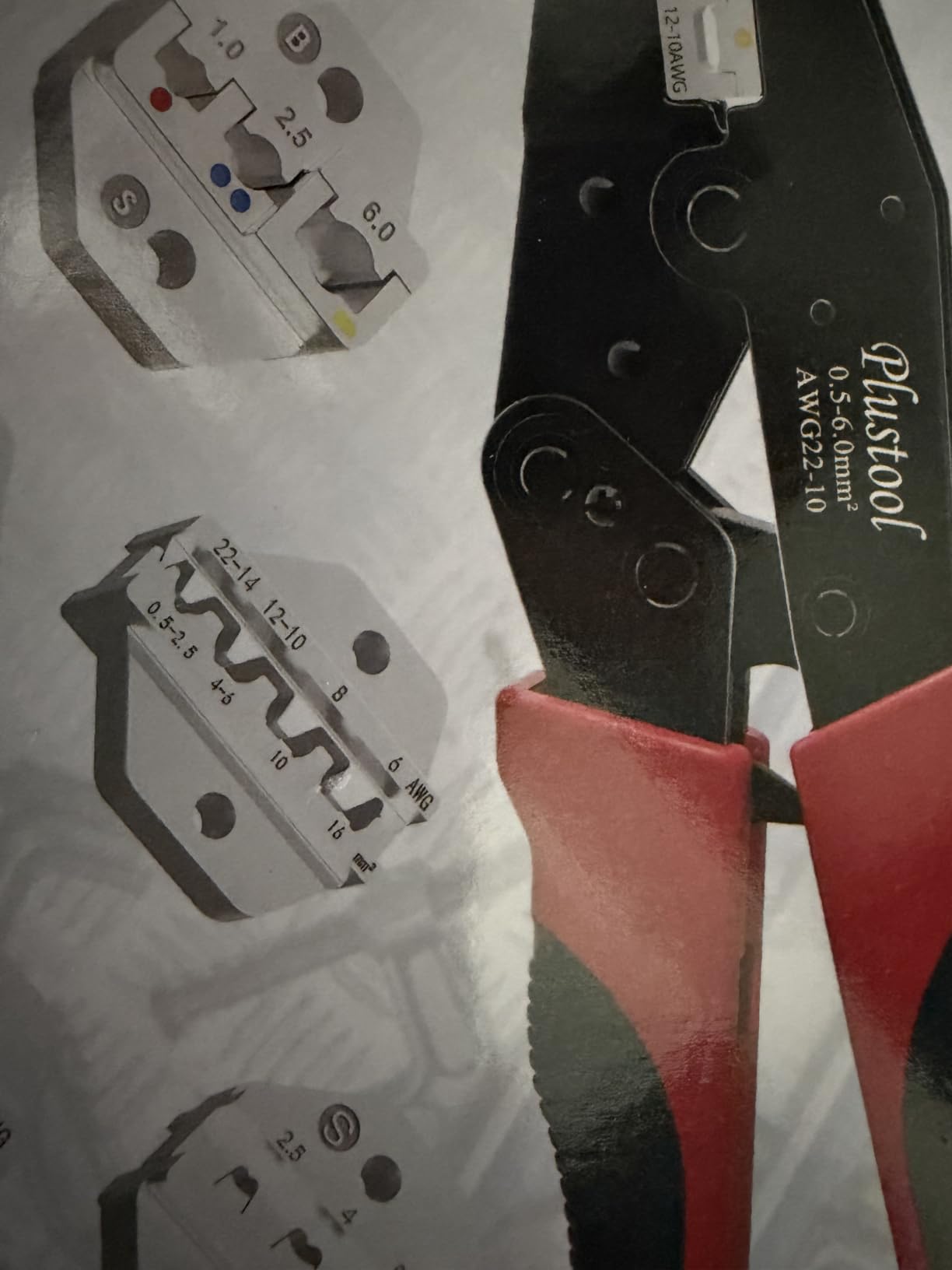 Plustool 6PCS Crimping Tool Set - Ratcheting Wire Crimper - for Heat Shrink, Insulated Nylon, Non-Insulated, Ferrule Terminal, Open Barrel Terminals & Solar Connectors customer photo 1