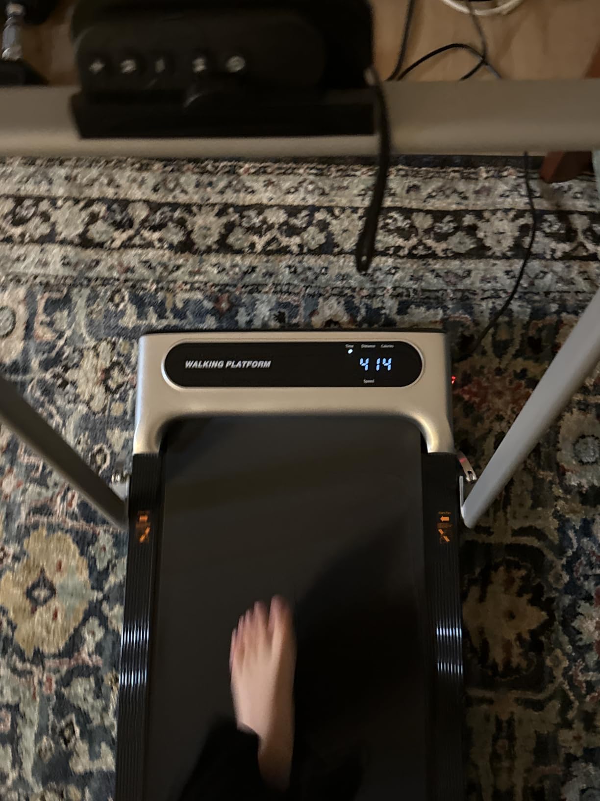 Yagud Walking Pad, Walking Pad Treadmill for Home Office, Portable Under Desk Treadmill with Remote Control and LED Display, Walking Jogging Running Machine customer photo 1