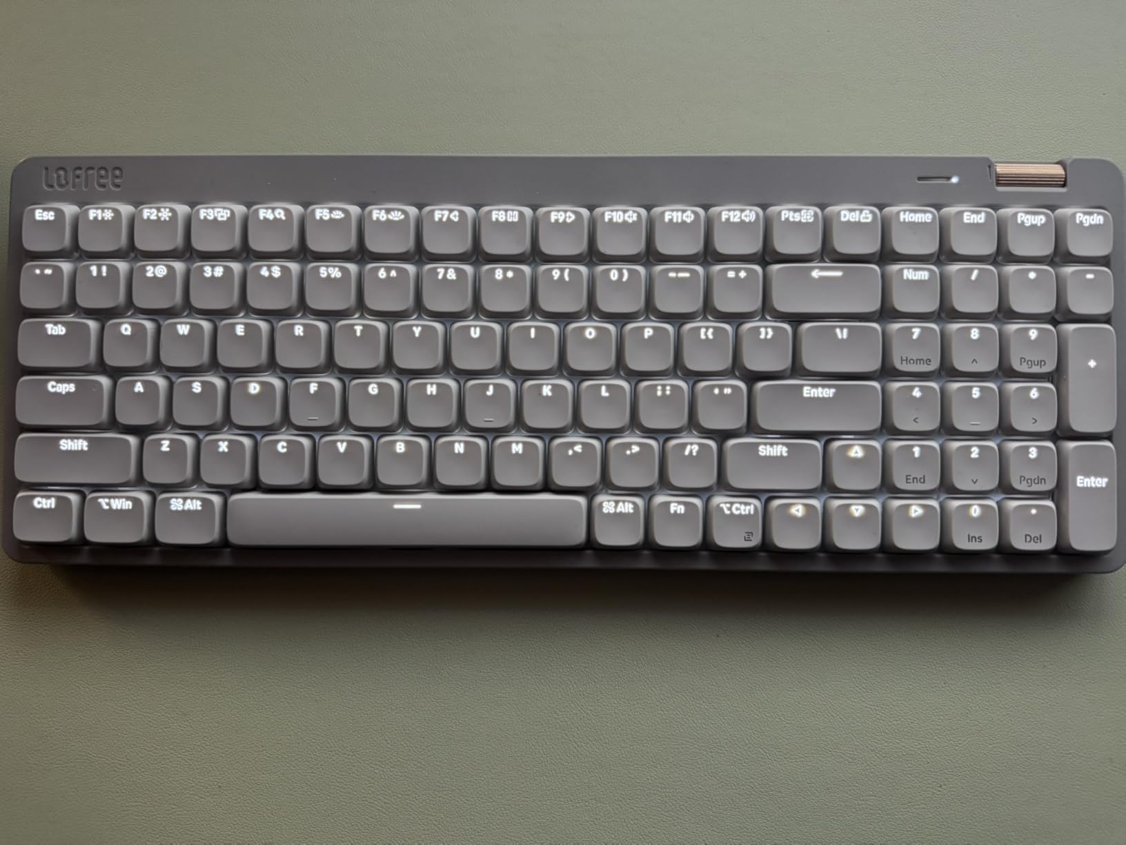 Flow Lite 100 Keys Low Profile Mechanical Keyboard, Swappable Rechargeable Wireless Keyboard with 2.4G Receiver, Bluetooth and Wired Connection for Windows, Mac/ Specter Linear Switches (Marble) customer photo 1