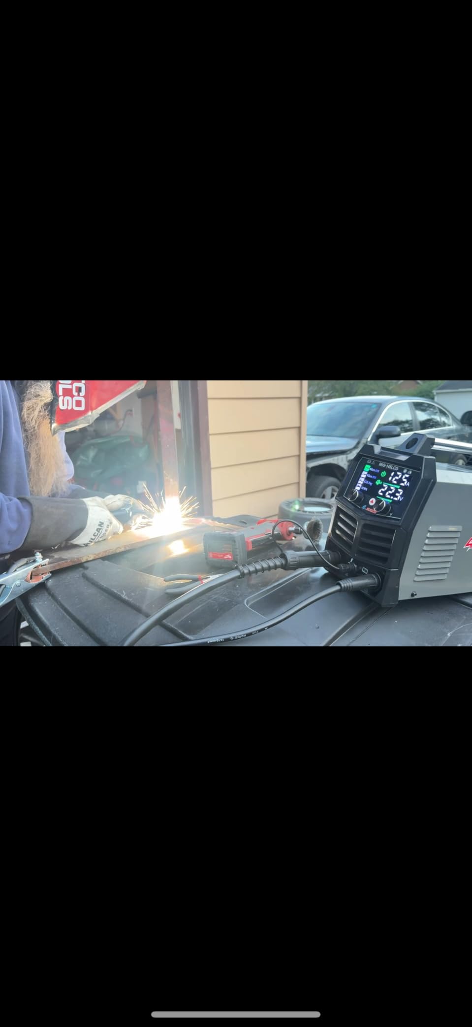 GZ GUOZHI 145A MIG Welder, 3 in 1 Welders FLUX MIG/Lift TIG/ARC Multi-Process IGBT Inverter Welder, 110V Welding Machine, ‌Flux Core Welder with upgrade Large LCD Screen customer photo 1