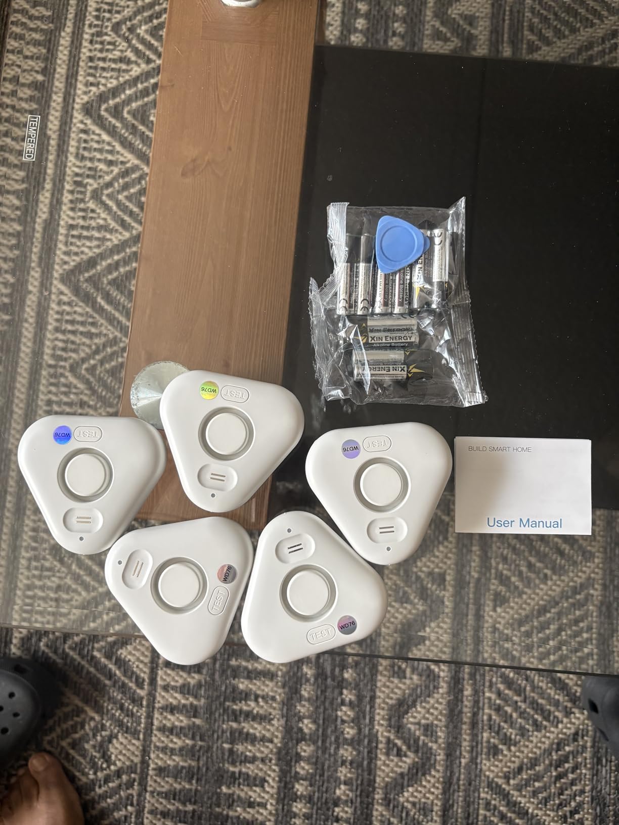 5 Pack Water Leak Detectors for Home, Stechro 4 Levels Adjustable Audio 0-120dB Water Sensor Alarm Leak Detector with Leak and Drip Alert, IP66 Water Leak Sensor for Basements Kitchen Sink Laundry customer photo 1