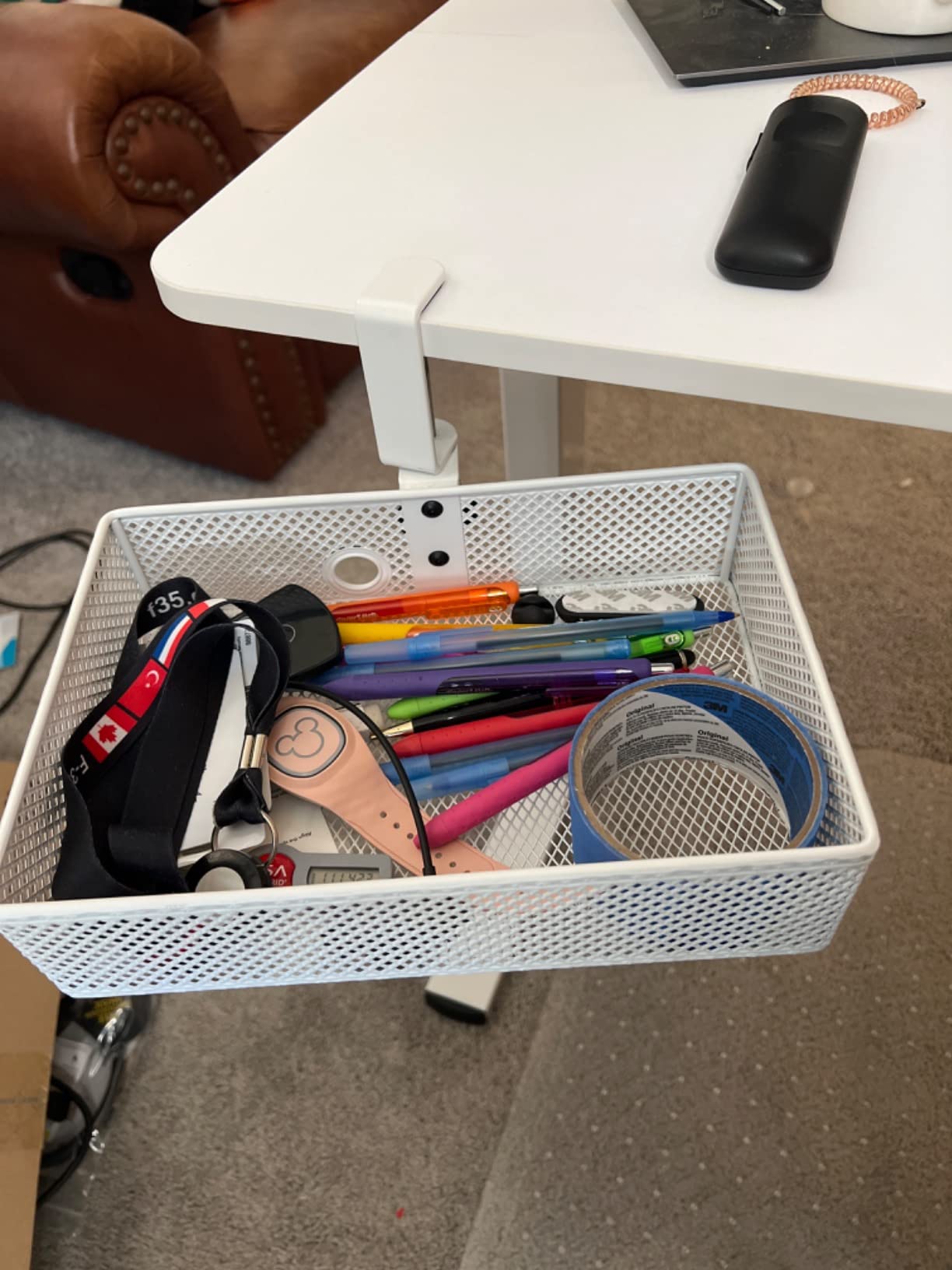 Under Desk Drawer, Clamp on Desk Organizer Slide Out Table Storage No Drill customer photo 1