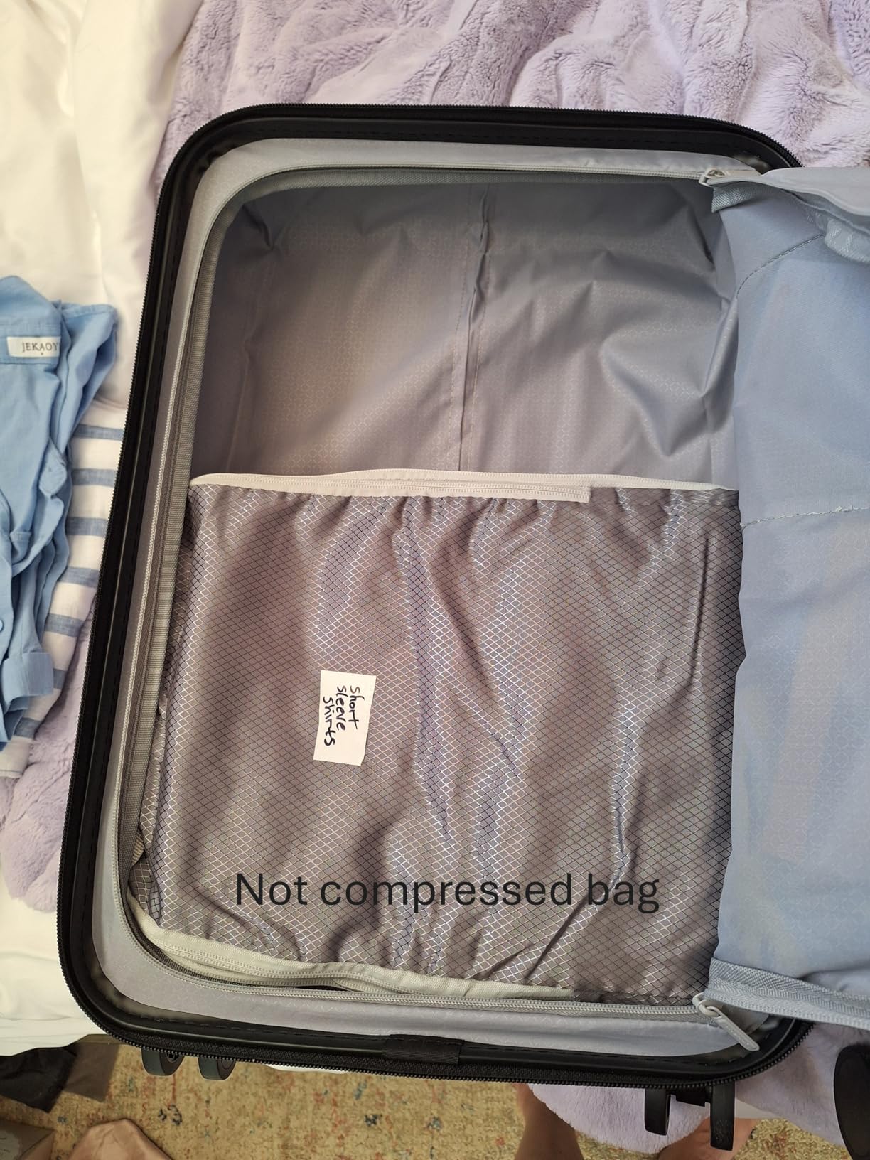 Vacbird Travel Vacuum Bags with Rechargeable Pump, Carry-On Space Saver customer photo 2