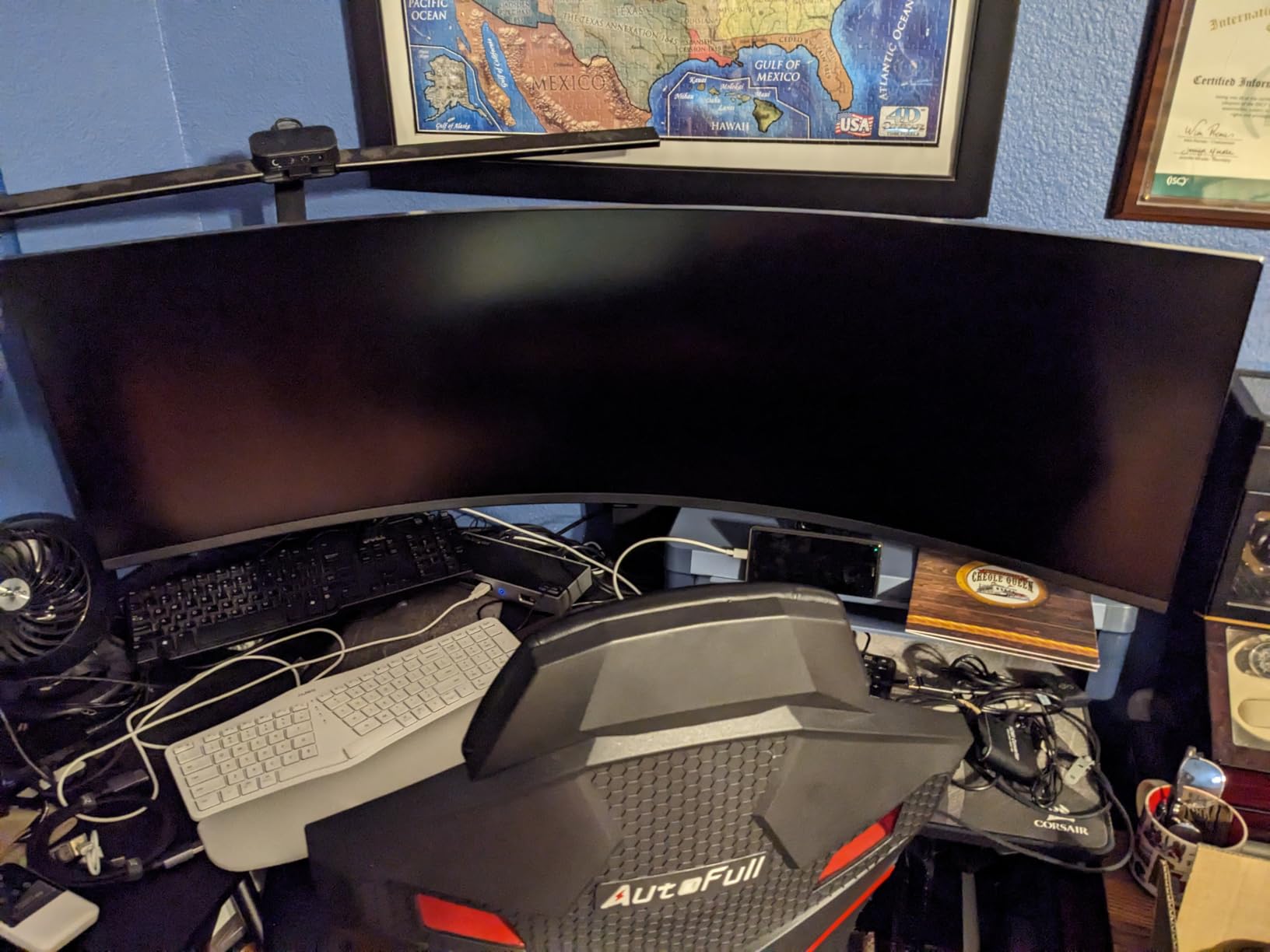 SAMSUNG 49-inch Odyssey G9 (G91F) DQHD, 144Hz, Curved Gaming Monitor, Ultra-Wide 32:9 Screen, DisplayHDR 600, AMD FreeSync™ Premium Pro, Ergonomic Stand, LS49FG910ENXZA, 2025 customer photo 1