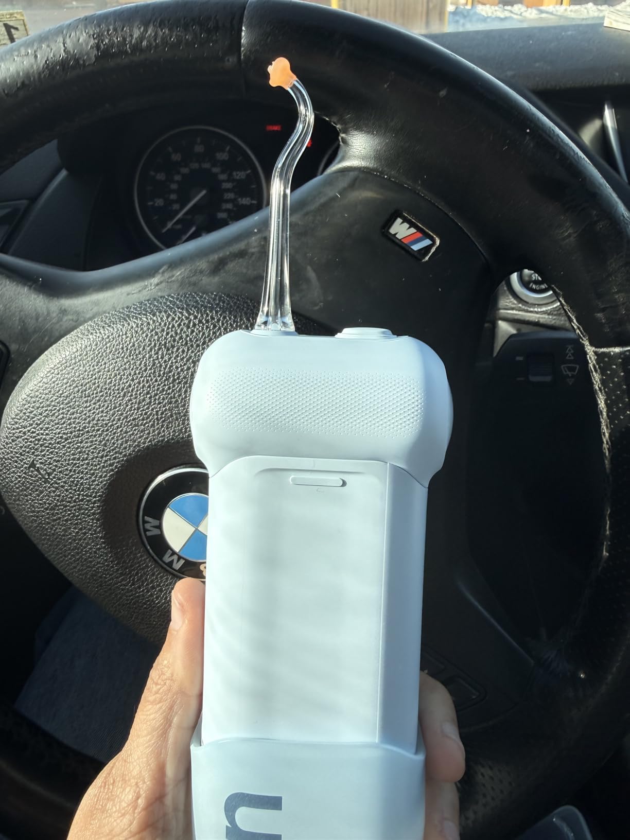 usmile C10 Portable Water Flosser for Travel, 95-Day Battery, IPX7, Blue customer photo 2