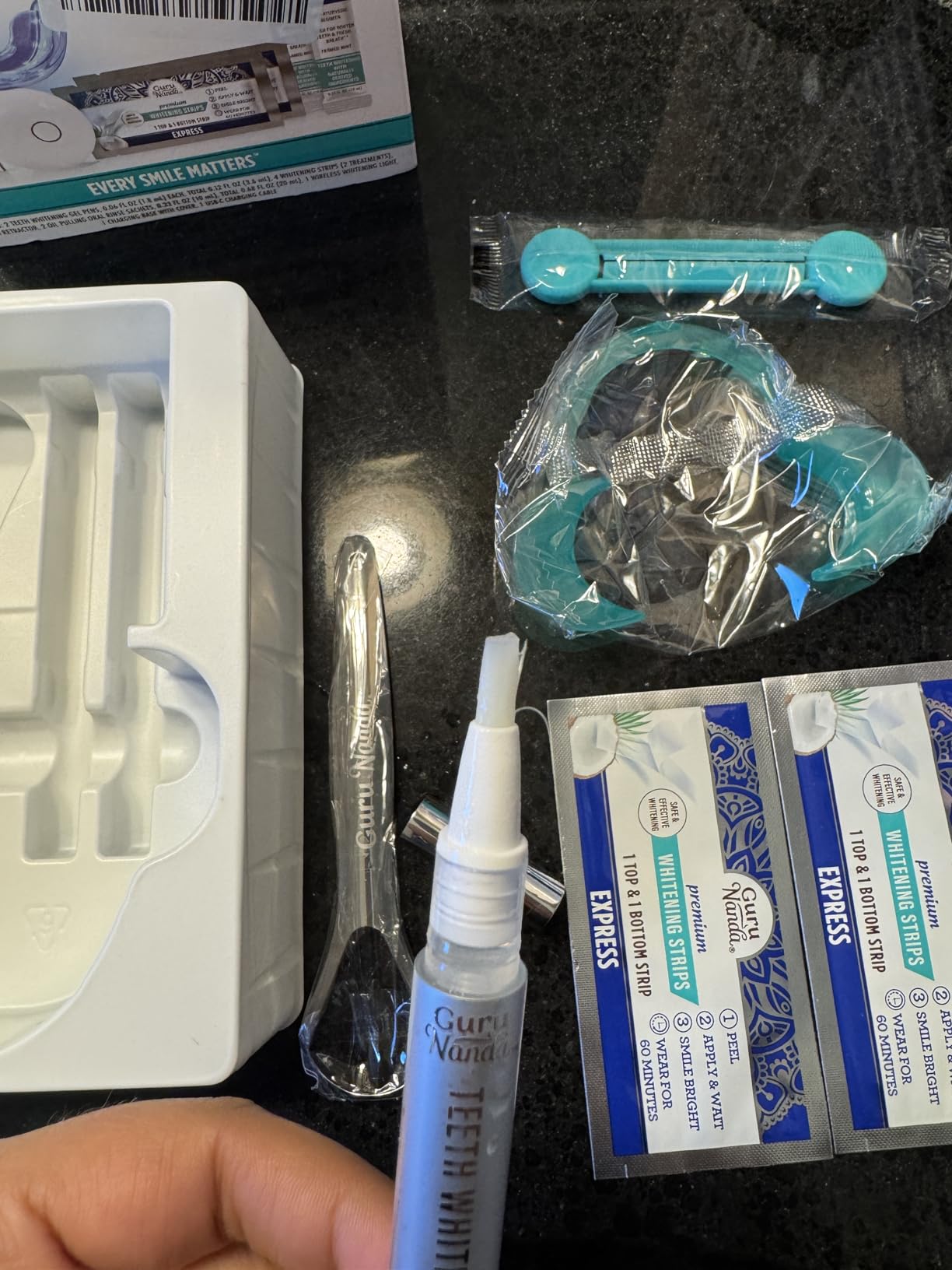 GuruNanda Teeth Whitening Kit, Up to 10 Shades Whitening, 40 Treatments customer photo 1