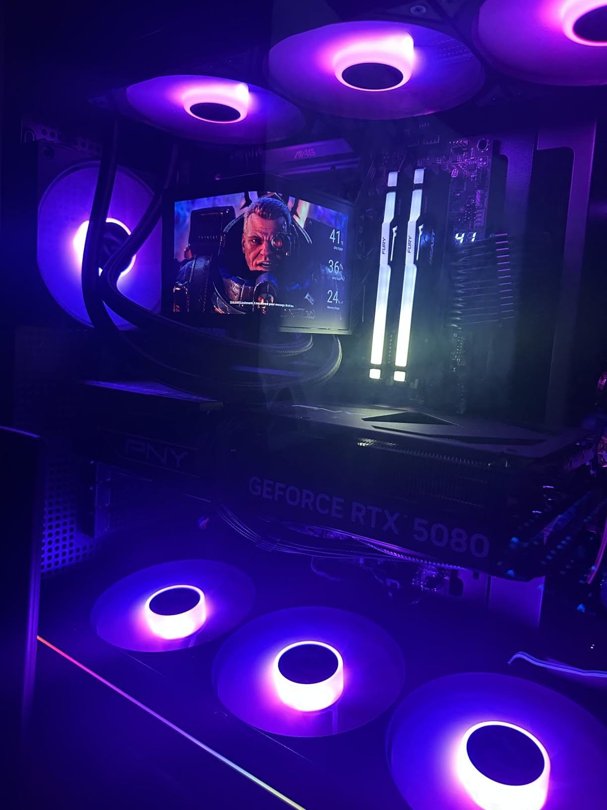 TRYX Panorama SE 360mm AIO Curved Screen GIPHY Built-in Asetek 280w TDP customer photo 2