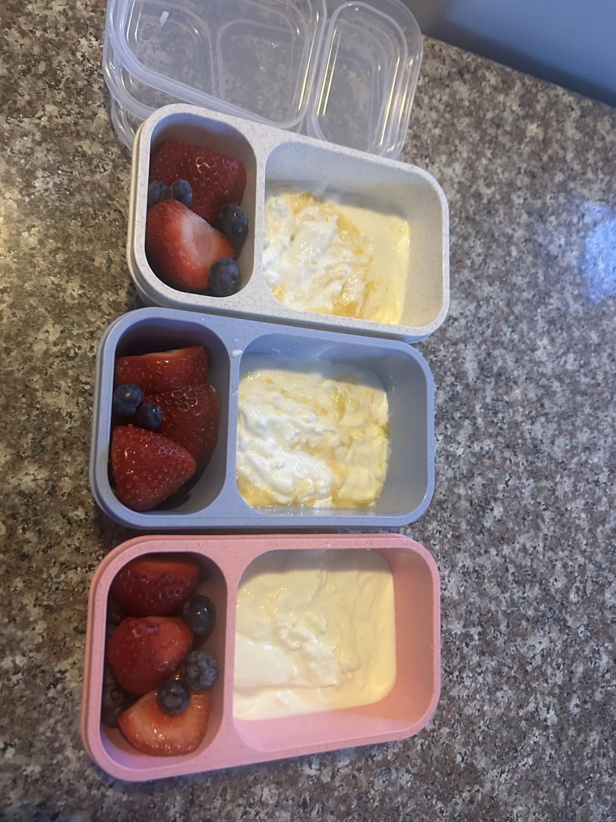 DOSEWART 2-Compartment Reusable Snack Containers with Lids customer photo 2