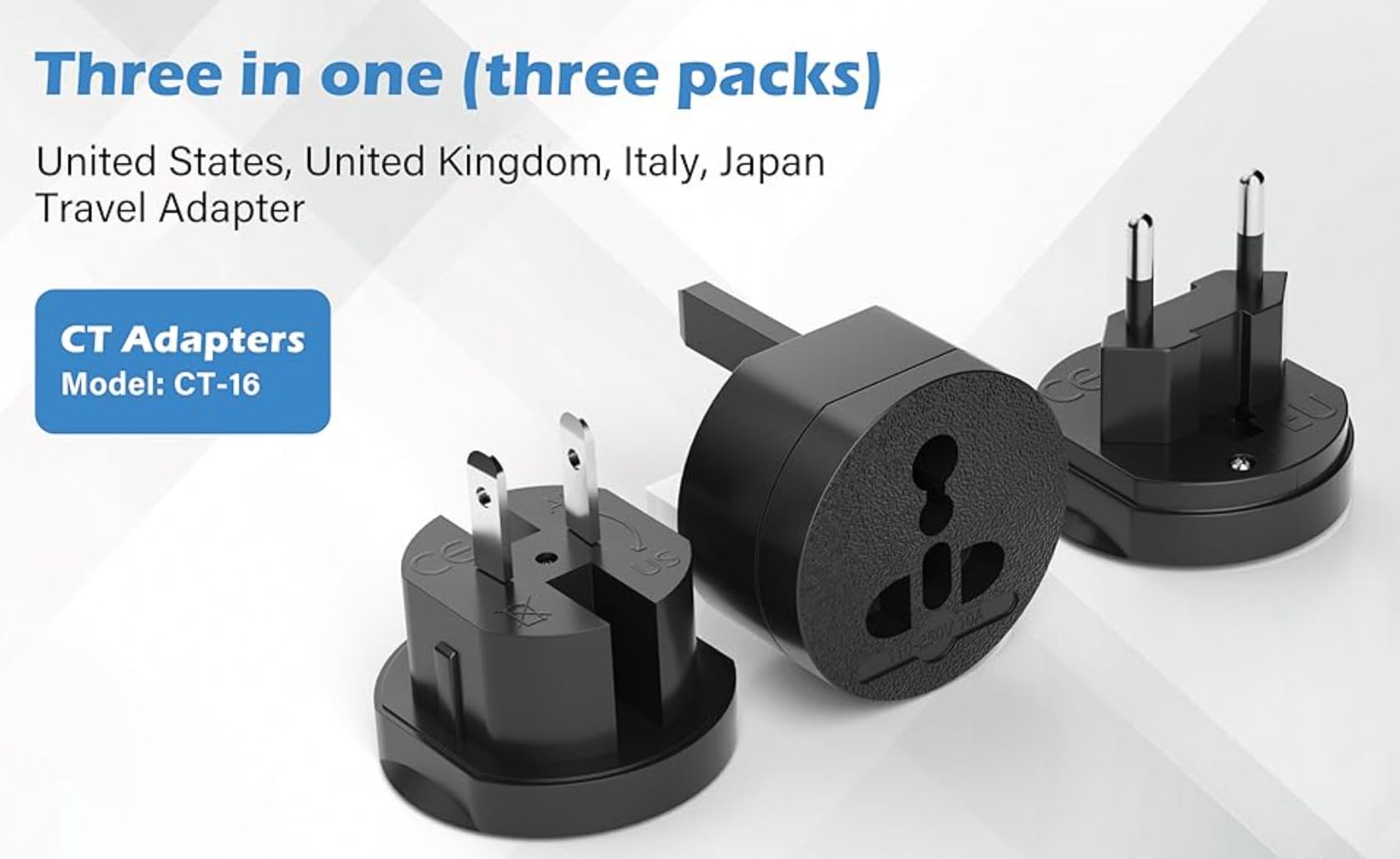 EFISH International Travel Plug Adapter,Universal AC Power Plug Converter customer photo 2