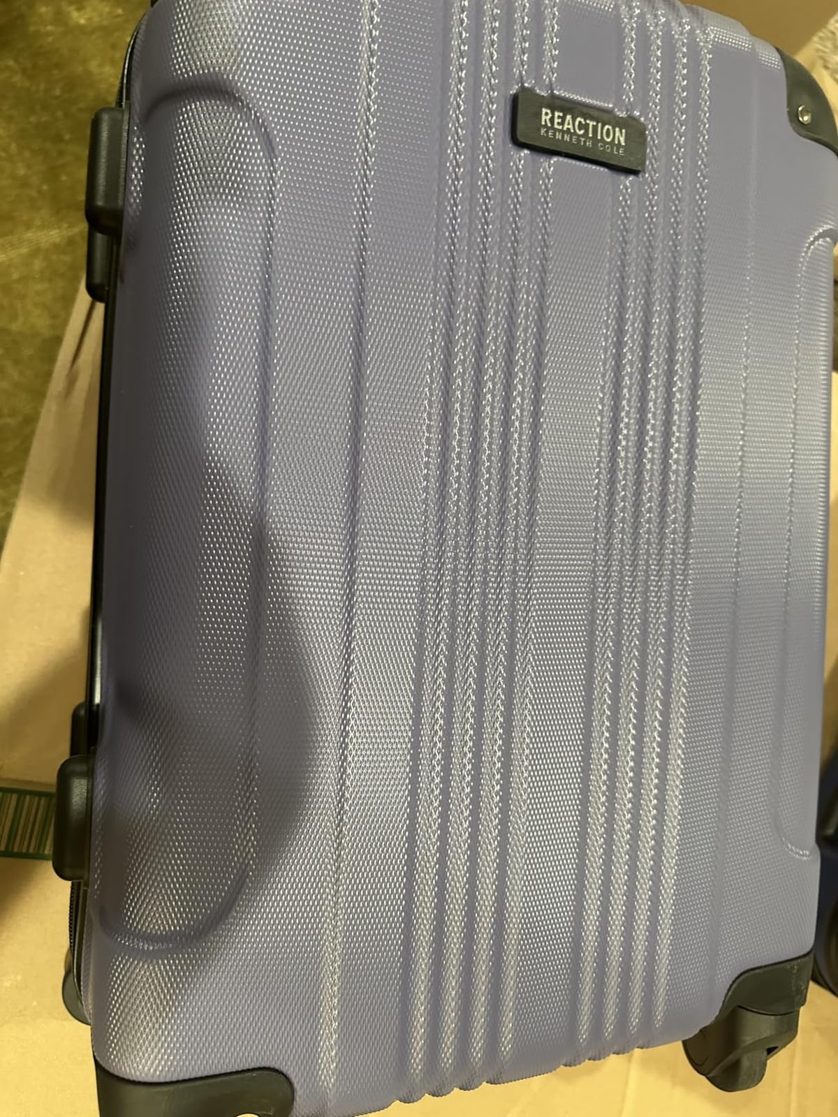 Kenneth Cole REACTION Out of Bounds Lightweight Hardshell 4-Wheel Spinner Luggage, Mushroom, 20-Inch Carry On customer photo 2
