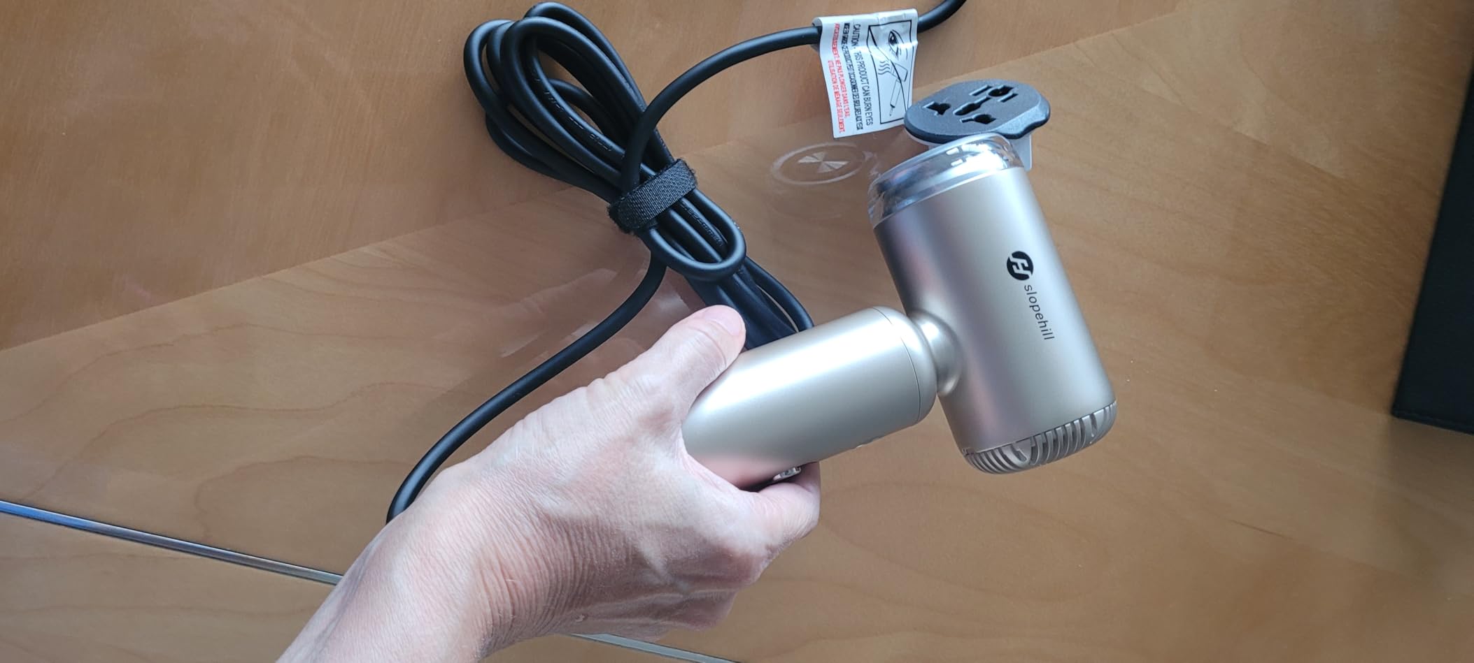 slopehill Dual Voltage Travel Hair Dryer with Diffuser, Ionic, 1500W, Gold customer photo 1