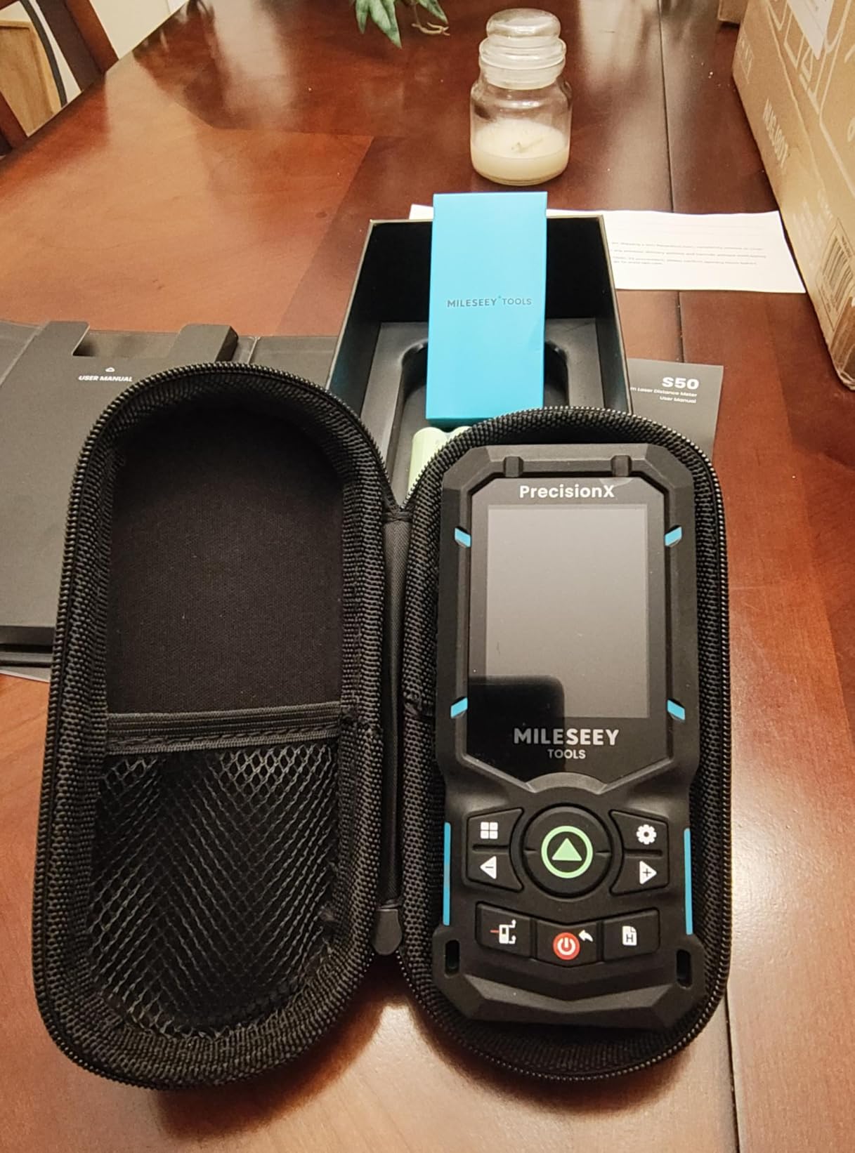 MILESEEY S50 Green Laser Distance Meter, 400 ft Laser Measure, P2P customer photo 1