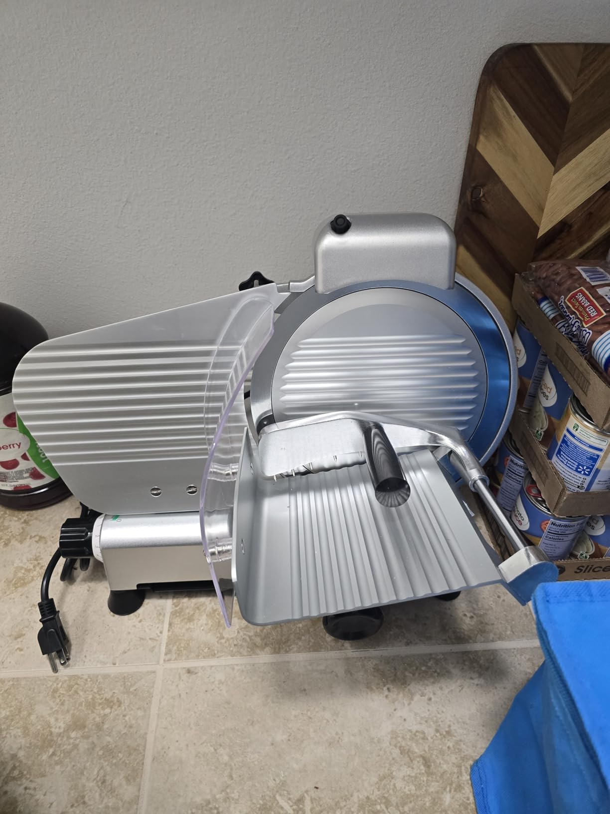 12-inch Commercial Meat Slicer 270W 0-18mm Built-in Sharpener customer photo 1