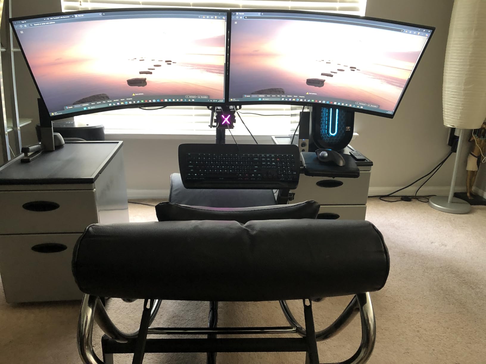ZZA 32 Curved Gaming Monitor, 4K UHD (3840 x 2160) VA Display, 1500R Immersion, 144Hz/160Hz Refresh Rate, Advanced Computer Screen, Supports AMD FreeSync Premium, 120% sRGB Color Gamut,HDMI 2.1/DP1.4 customer photo 1