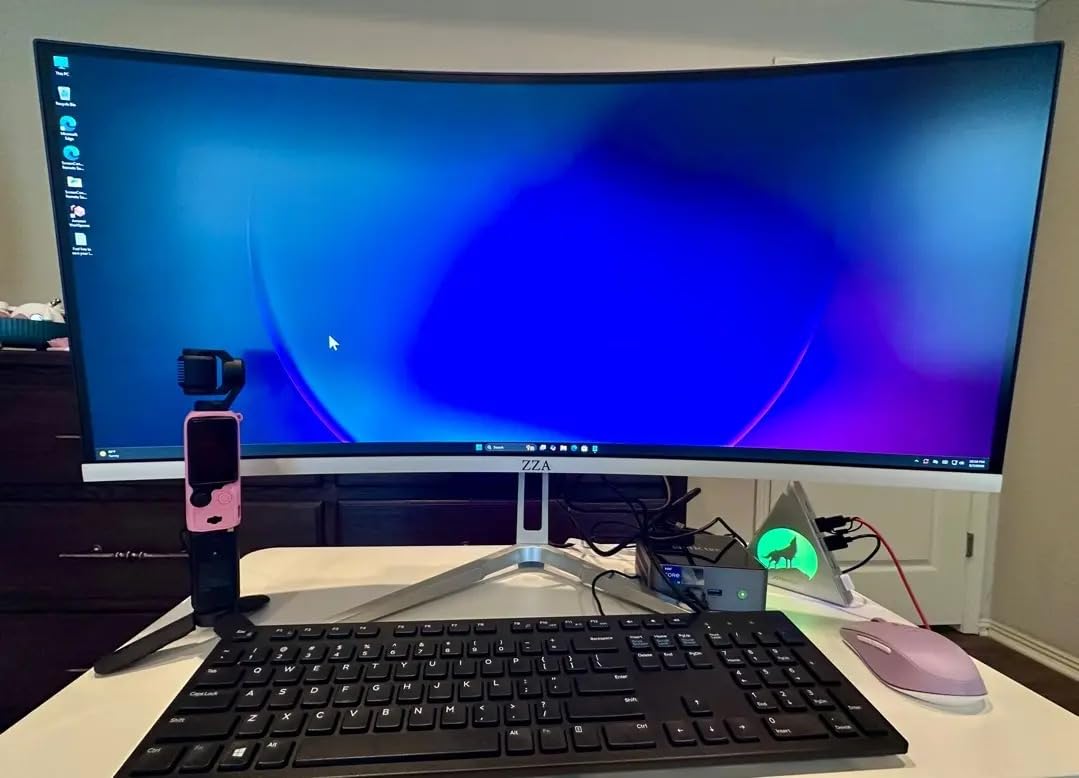 ZZA 27 Inch 4K Gaming Monitor,UHD(3840x2160) 4K 144Hz Flat Monitor, Adaptive Sync,HDMI 2.1 & DP 1.4,Tilt Adjustment PC Monitor, Wall Mountable, for Work, Streaming, and Home Office, Black customer photo 2