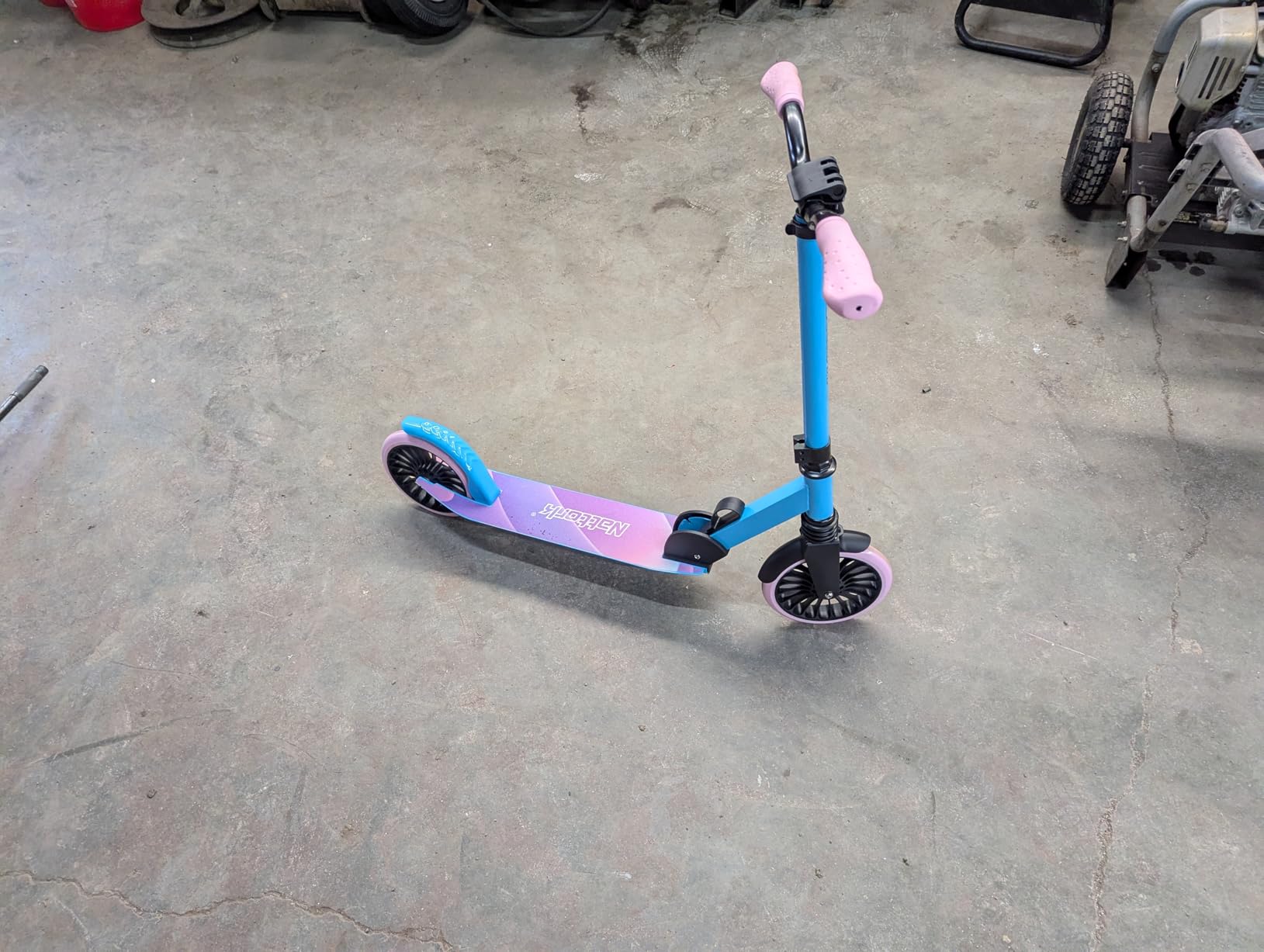 Nattork Kick Scooter for Age 6+ Kids Teens Adults, Max Load 240 LBS, Adjustable Height Foldable with 8
