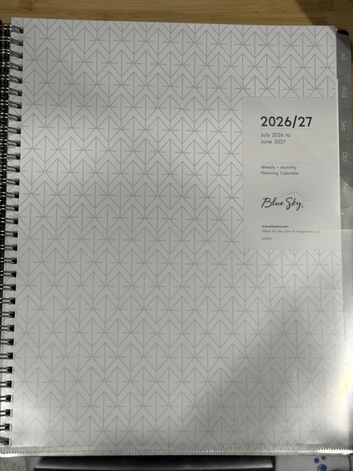 Blue Sky 2026-2027 Weekly & Monthly Academic Planner, 8.5