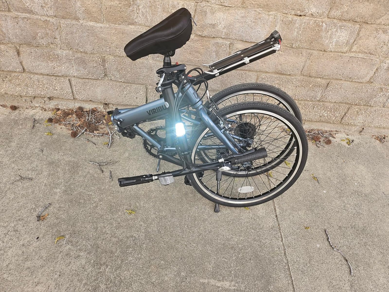 VIRIBUS Folding Bike, Lightweight Foldable Bicycle for Adults 20 inch customer photo 1
