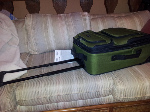 U.S. Traveler Rio Lightweight Softside Rolling Carry-on Suitcase, 4-Wheel Single, Purple customer photo 1