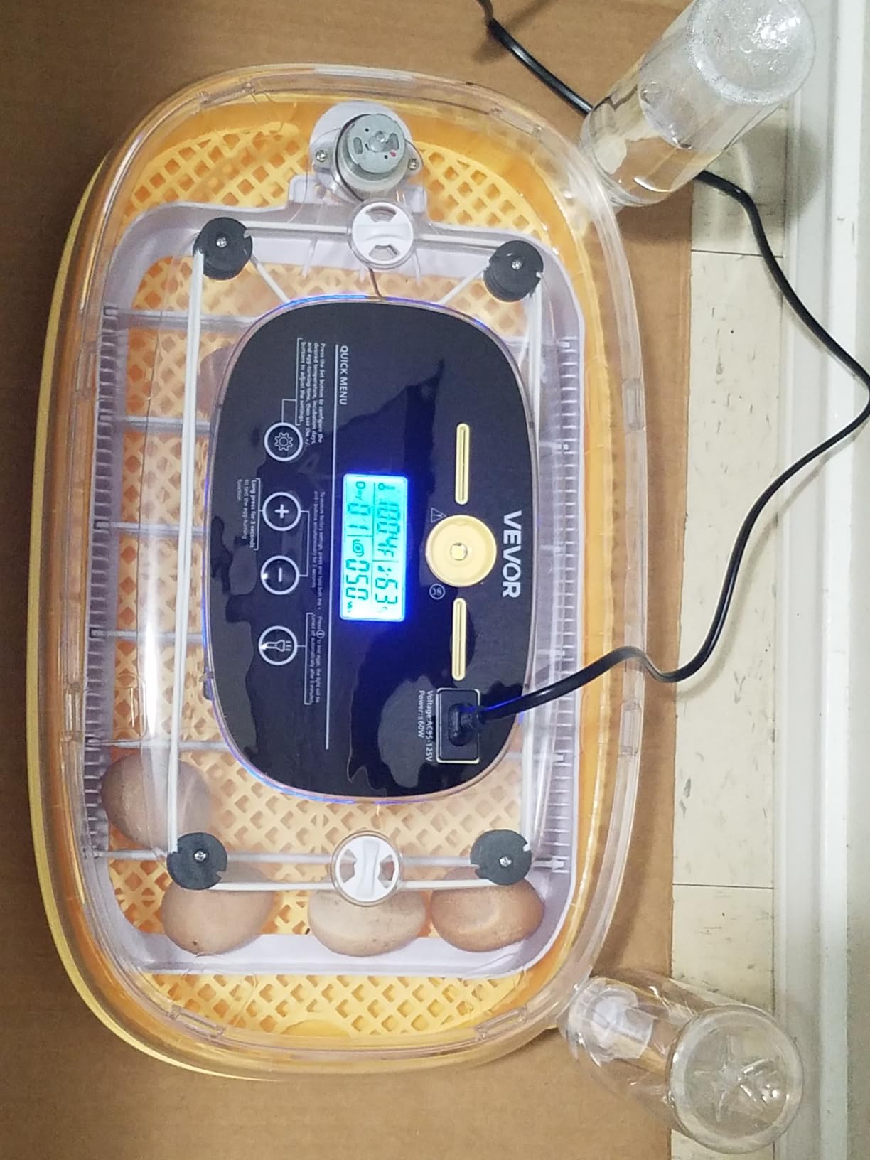VEVOR 24 Egg Incubator, Automatic Egg Turner with LED Candler, Temperature & Humidity Control, 360° View Clear Window, Auto Water Refill, Poultry Eggs Incubators for Hatching Chicks Ducks Goose Quail customer photo 1