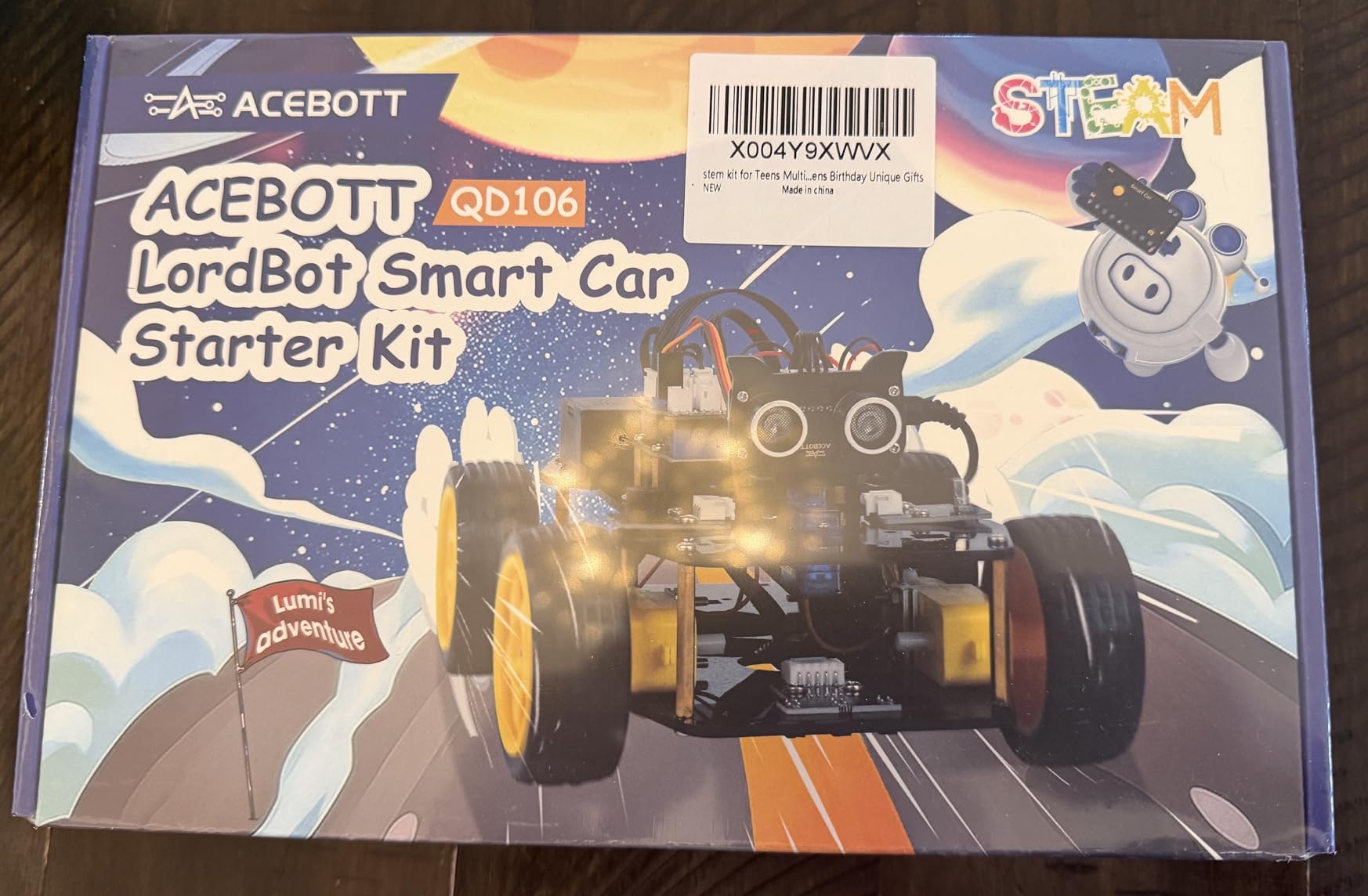 ACEBOTT Robotics Kit for Kids Ages 8-12 12-16, Smart Robot Car Kit Compatible with Arduino & Scratch, STEM Toys Coding Robot Kit with App Control, STEM Gifts for Kids and Teens customer photo 1