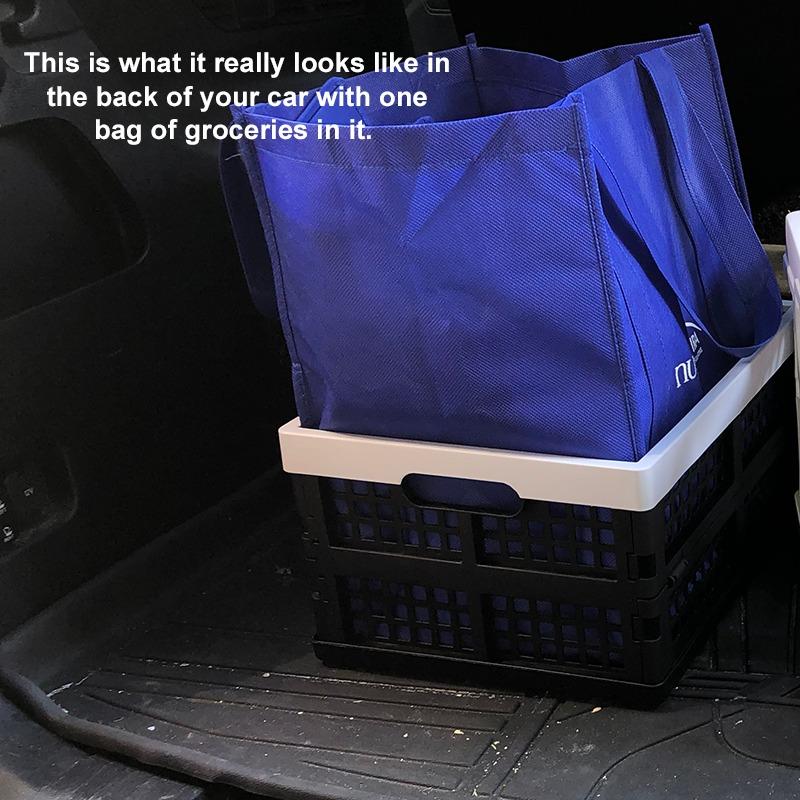 18 L Collapsible Milk Crates, Plastic Stackable Storage Crate, 3-Pack customer photo 1