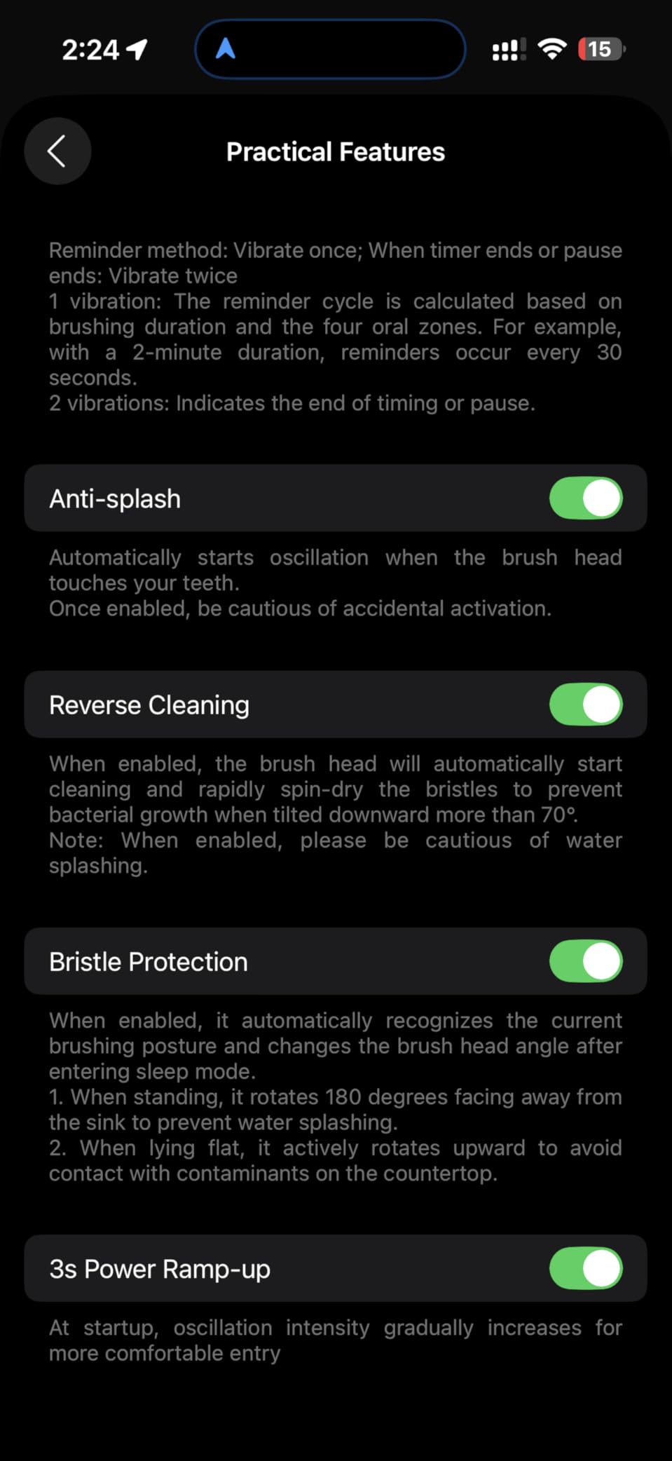 Laifen Wave Pro Toothbrush, 60° Oscillation & Pressure Sensor, Blue ABS customer photo 2