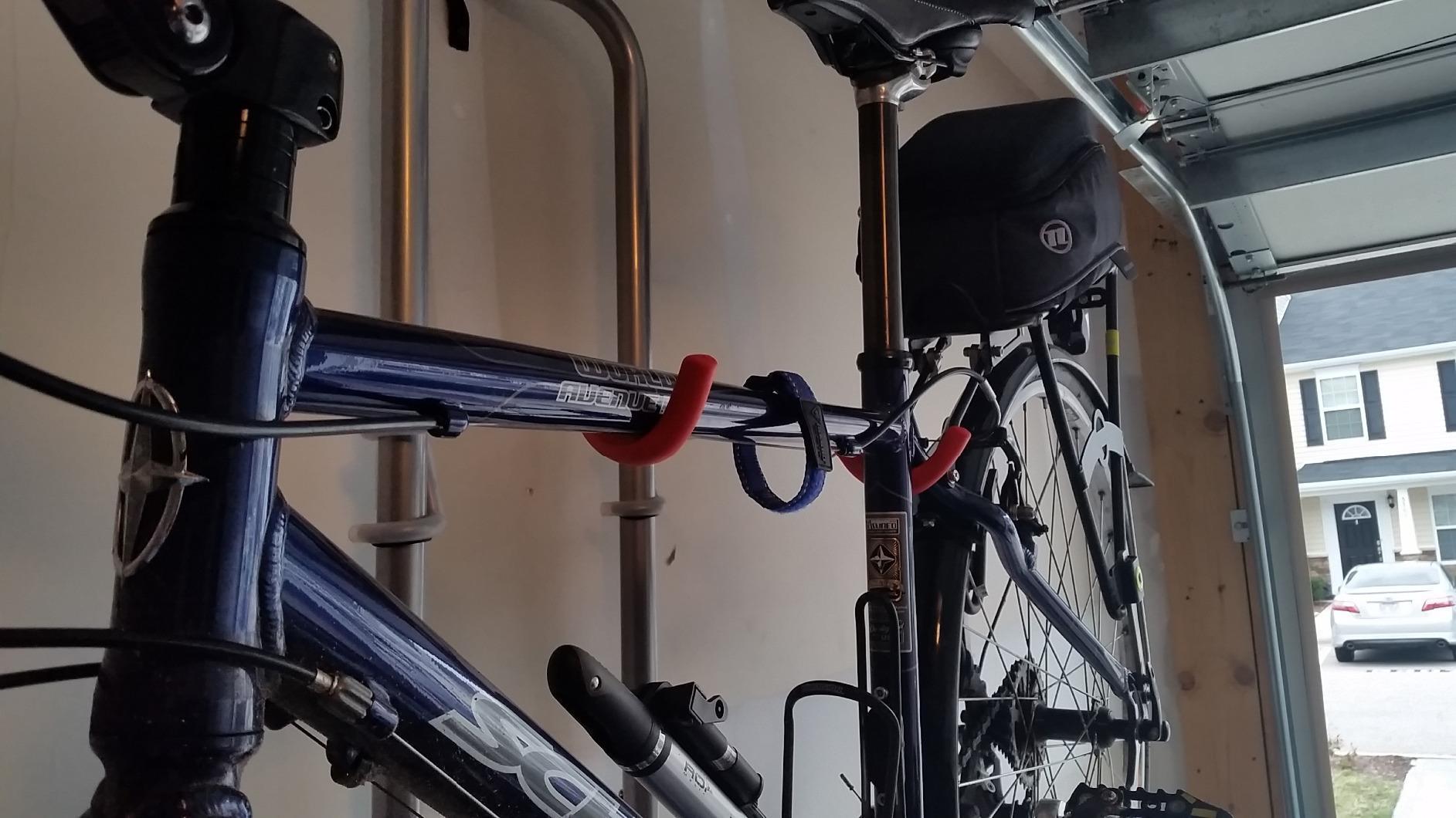 Delta Cycle DeltaGravity Connect 2 Bike Storage Rack - Gravity Fully Adjustable Bike Storage Garage For Road, MTB, and Hybrid Bicycles - Vertical Bike Rack Holds Up To 200 lbs customer photo 1